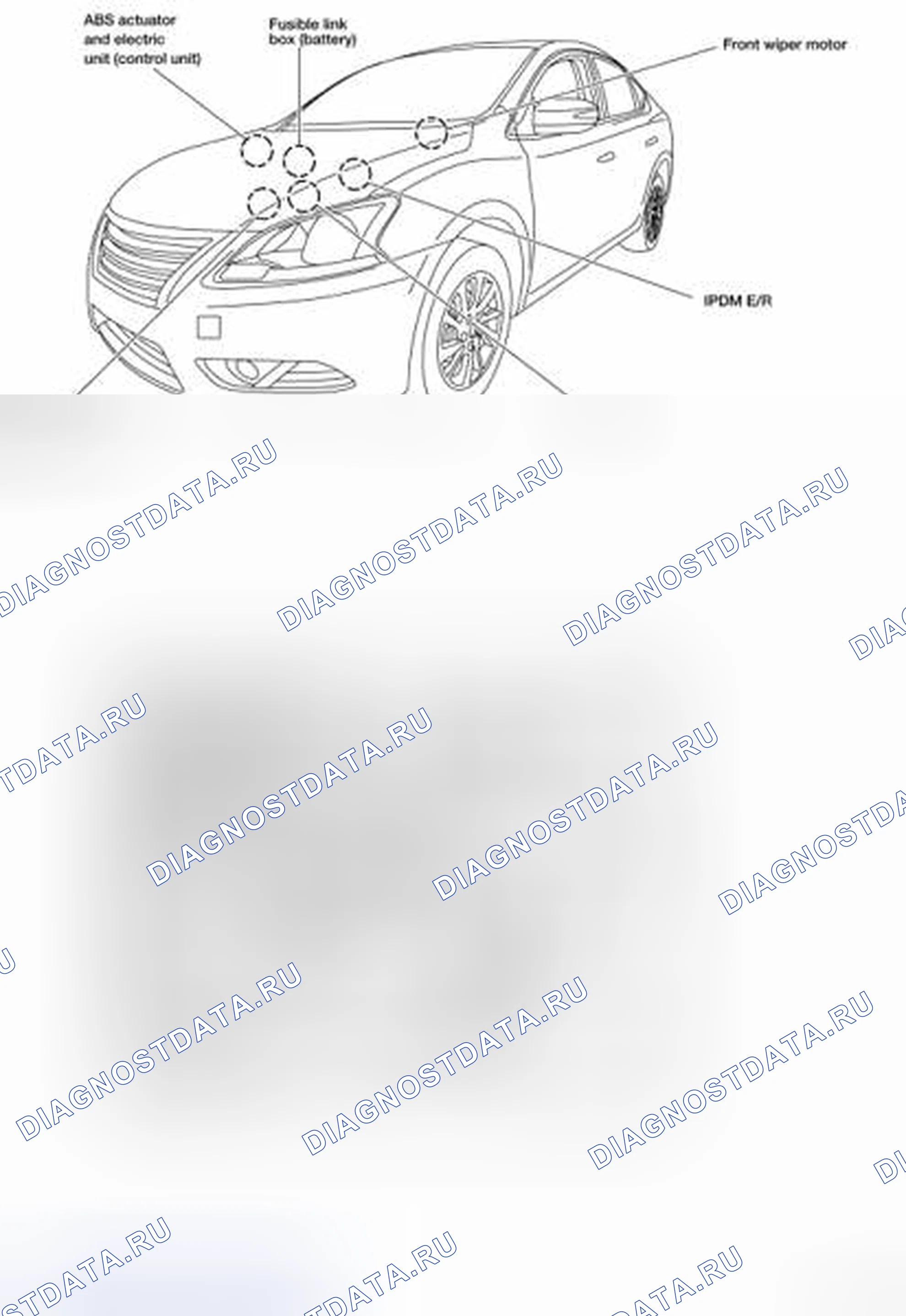 Рис. 46: МОТОРНЫЙ ОТСЕК. Nissan Sentra B17 рестайлинг