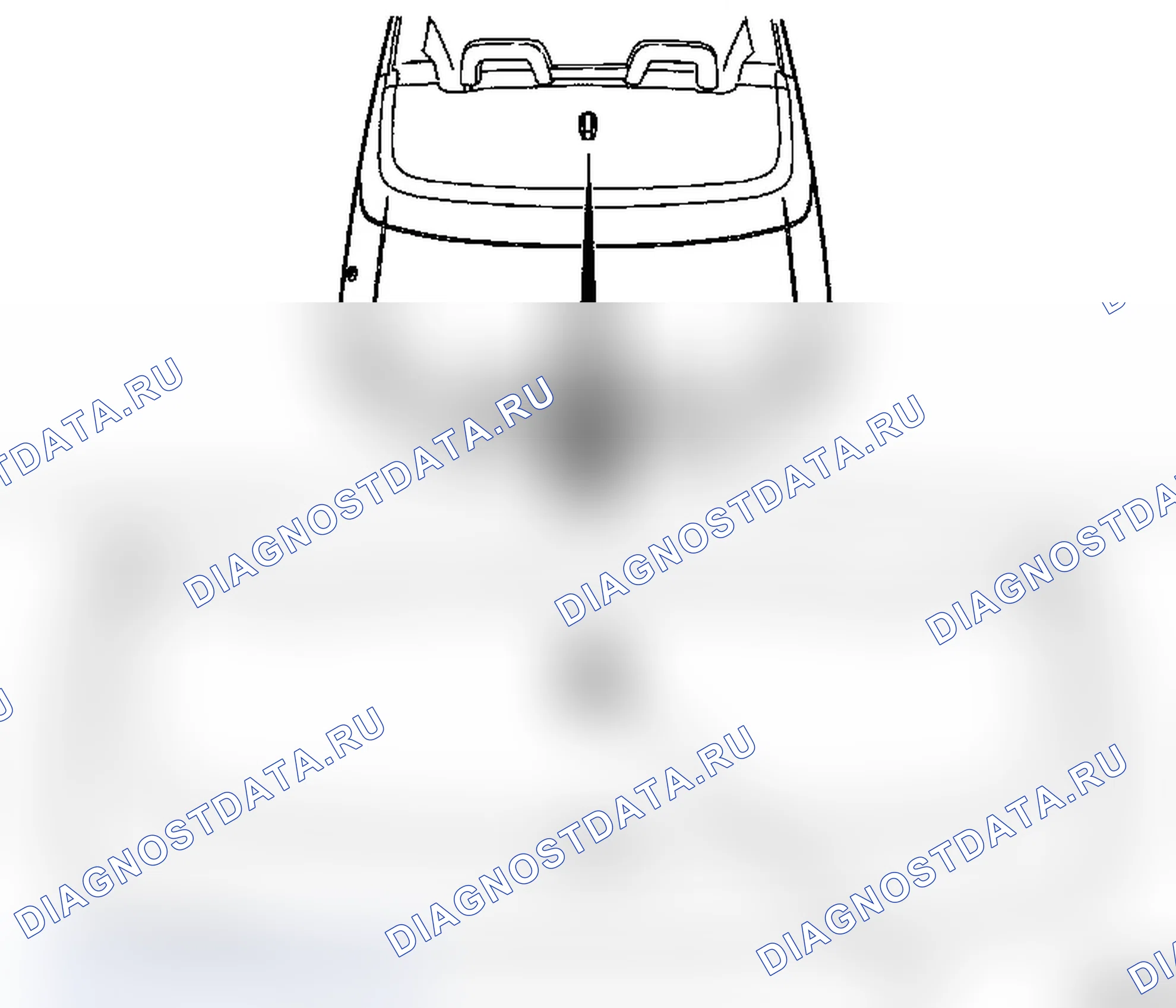 Крышка отсека для складной крыши. Opel Astra G