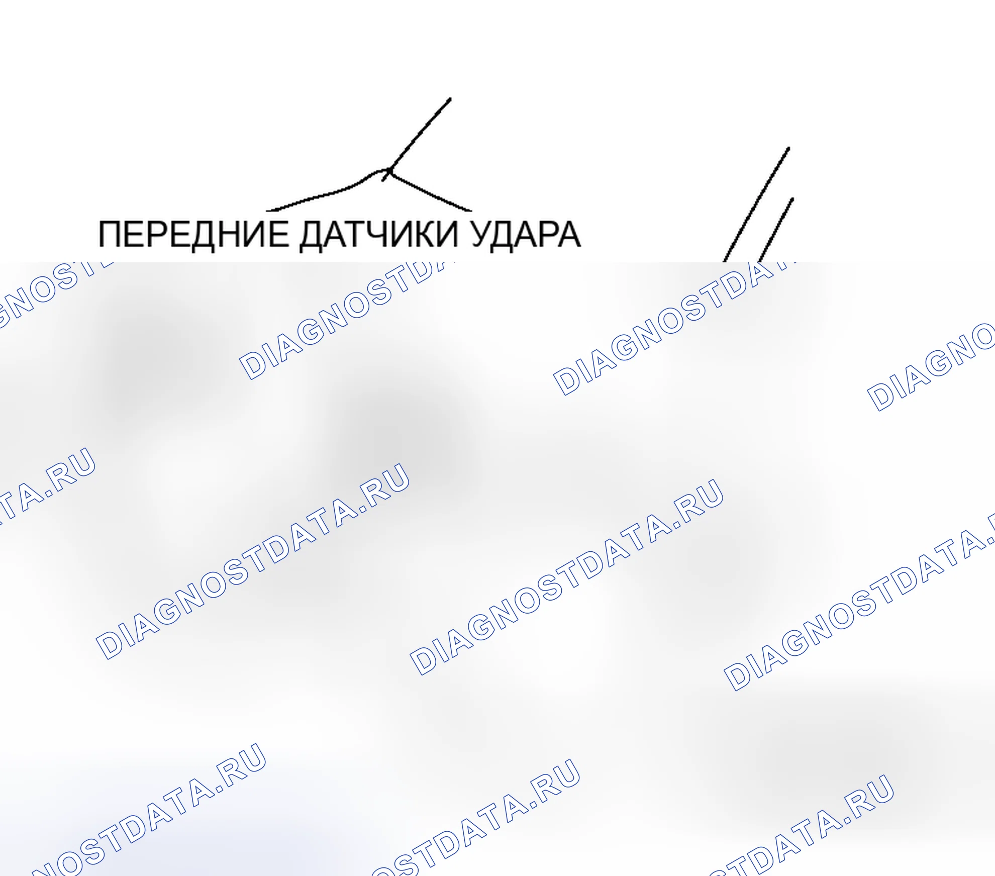 Рис. 74: ПЕРЕДНИЕ ДАТЧИКИ УДАРА. Honda Grace I
