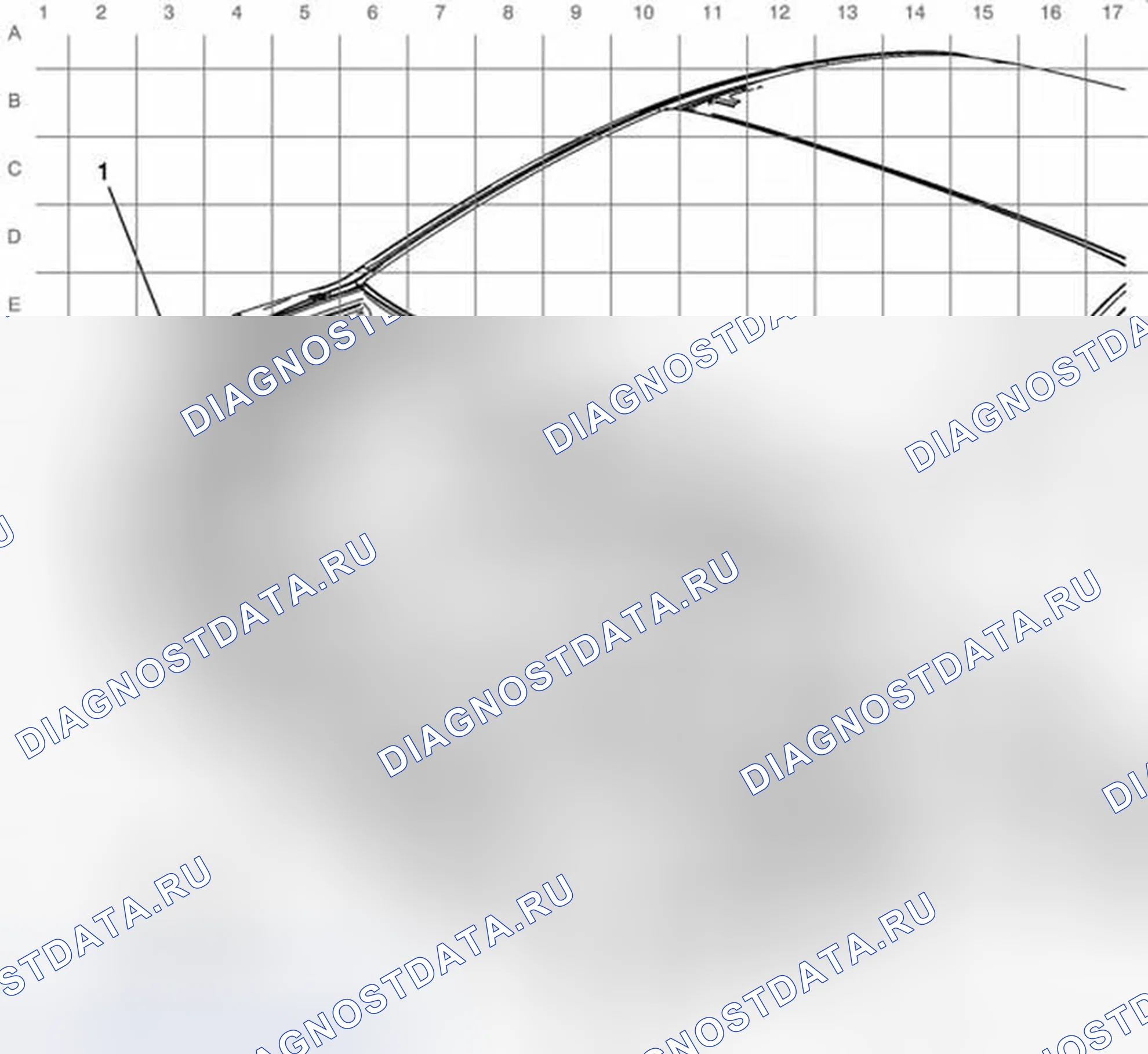 Рис. 14: Прокладка жгута задних фонарей. Chevrolet Malibu VIII