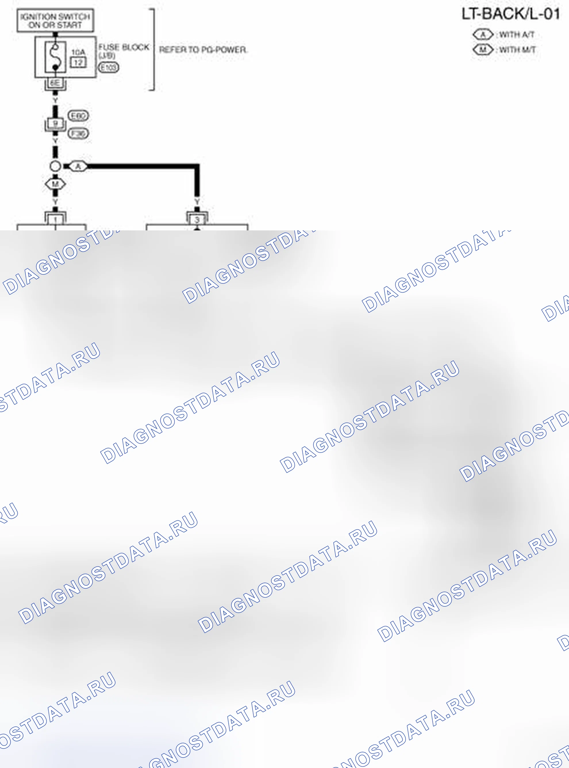 Рис. 28: электросхема - BACK / L. Nissan X-Trail I