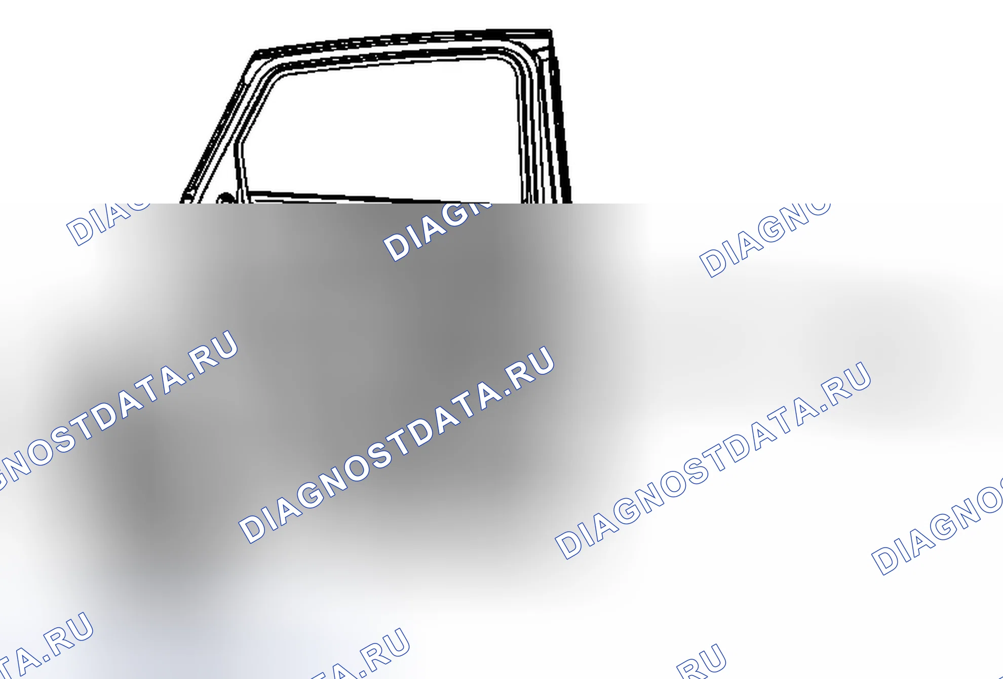 Рис. 44: Замена кабеля внутренней ручки задней боковой двери. Cadillac SRX II рестайлинг