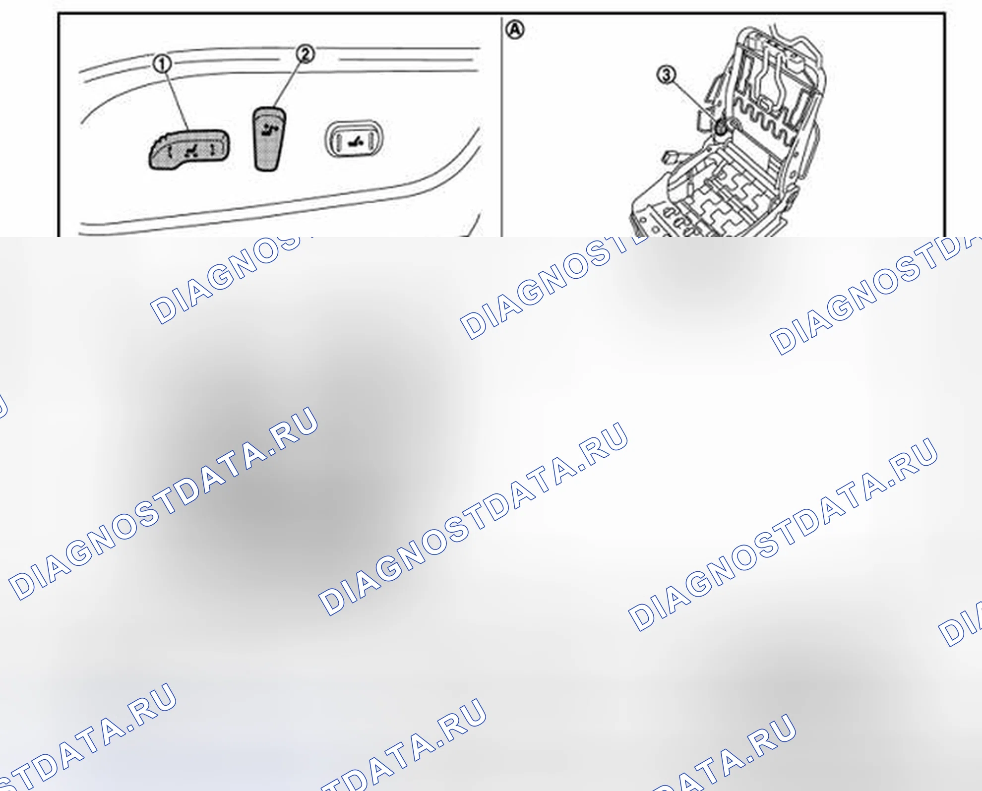 Рис. 64: Расположение компонентов. Infiniti FX50 II рестайлинг
