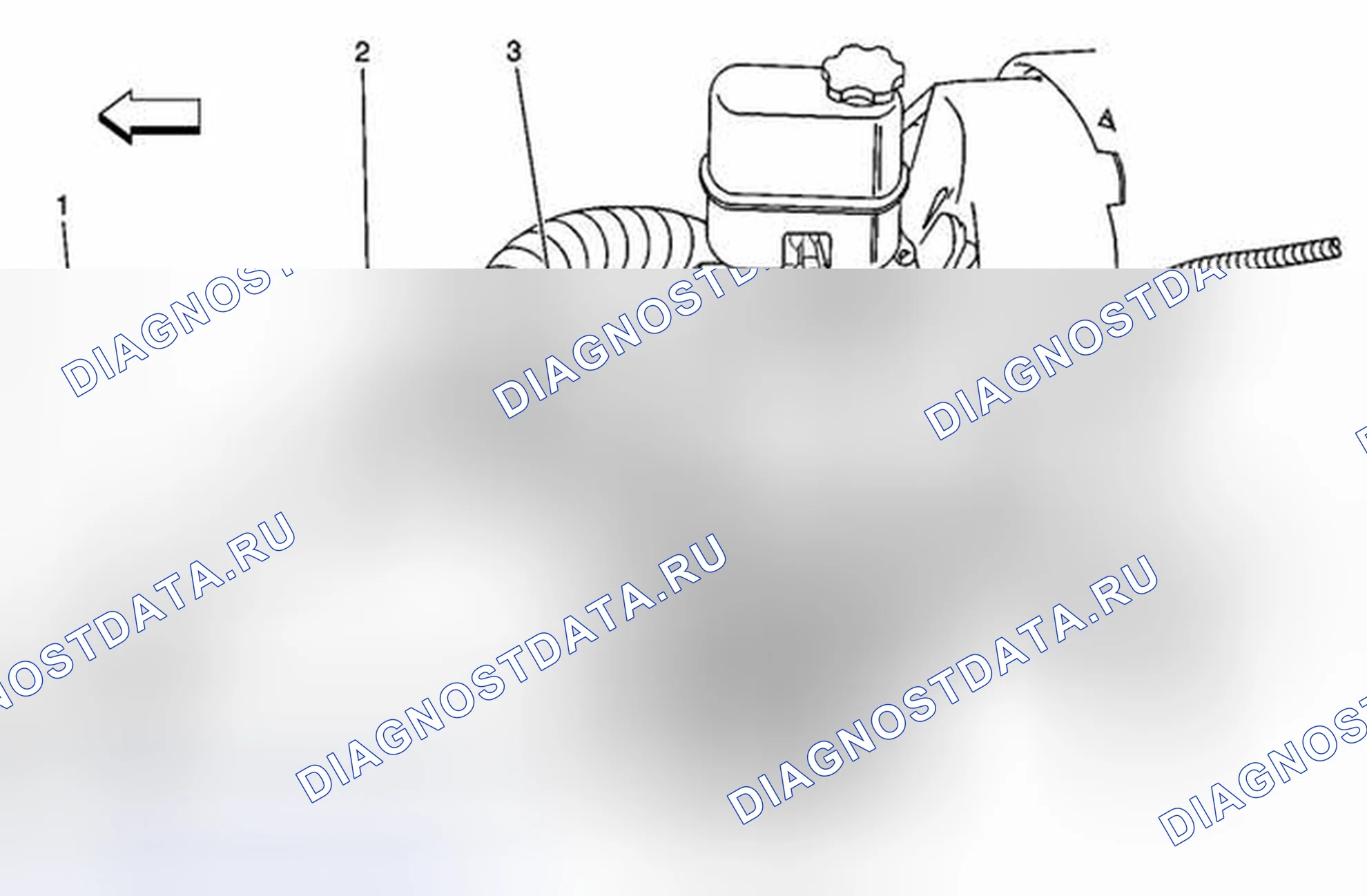 Рис. 170: Вывод запальной свечи и выводные соединения прицепа - дизель. Chevrolet Cab & Chassis Silverado 3500 GMT800 early