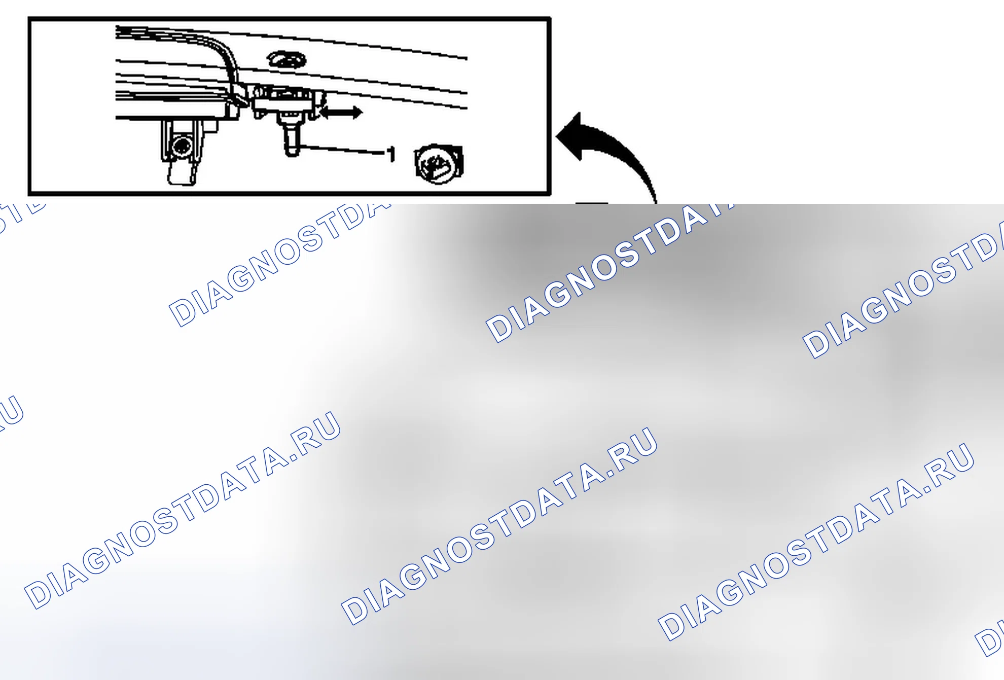 Рис. 31: Замена сопла омывателя заднего окна (анклав). Chevrolet Traverse I