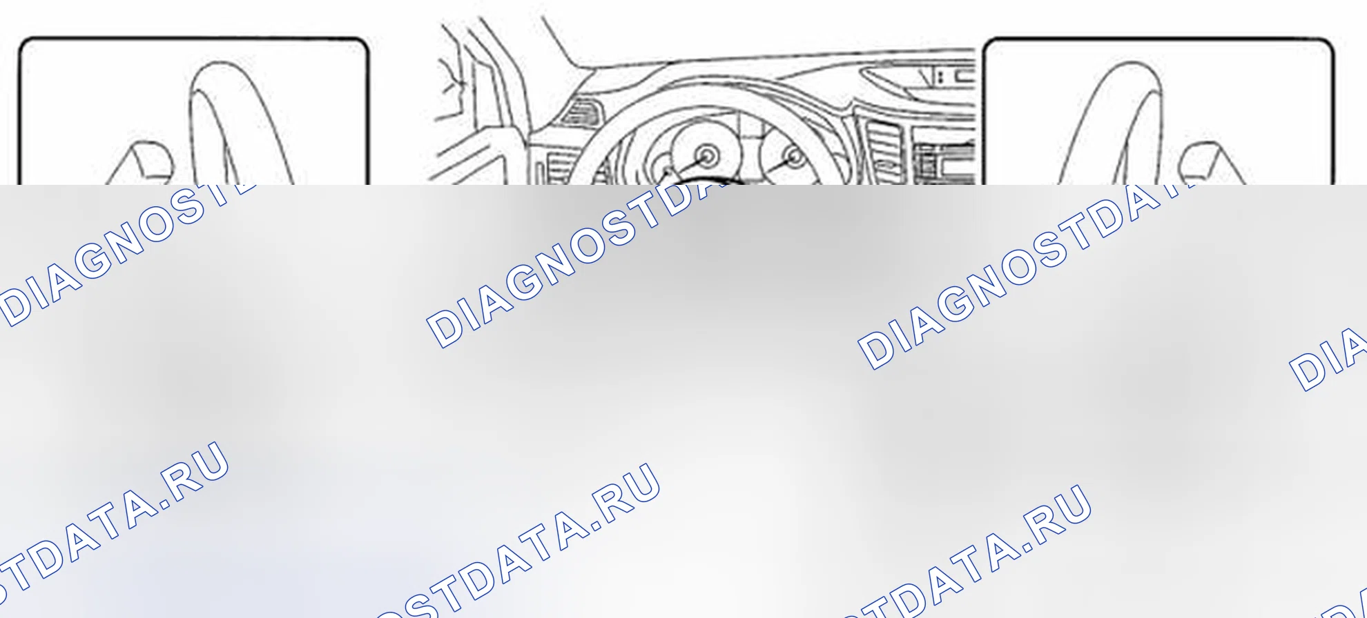 Рис. 3: МОДУЛЬ ПОДУШКИ БЕЗОПАСНОСТИ ВОДИТЕЛЯ. Subaru Legacy BM/BR