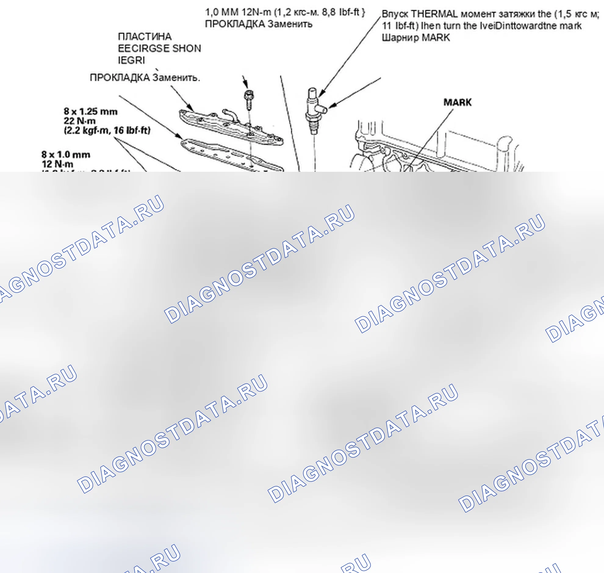 Рис. 2: Разнесенный вид. Honda Element YH2 рестайлинг
