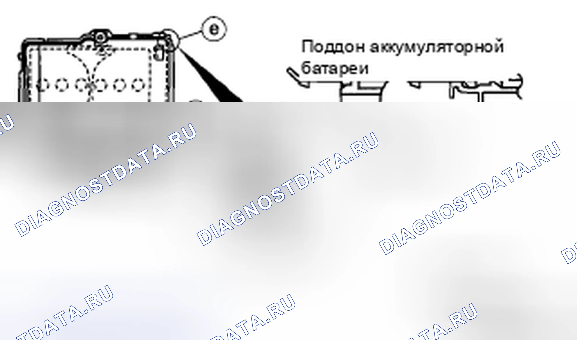 Рис. 6: Примечание по установке батарейного блока. Mazda 5 I рестайлинг