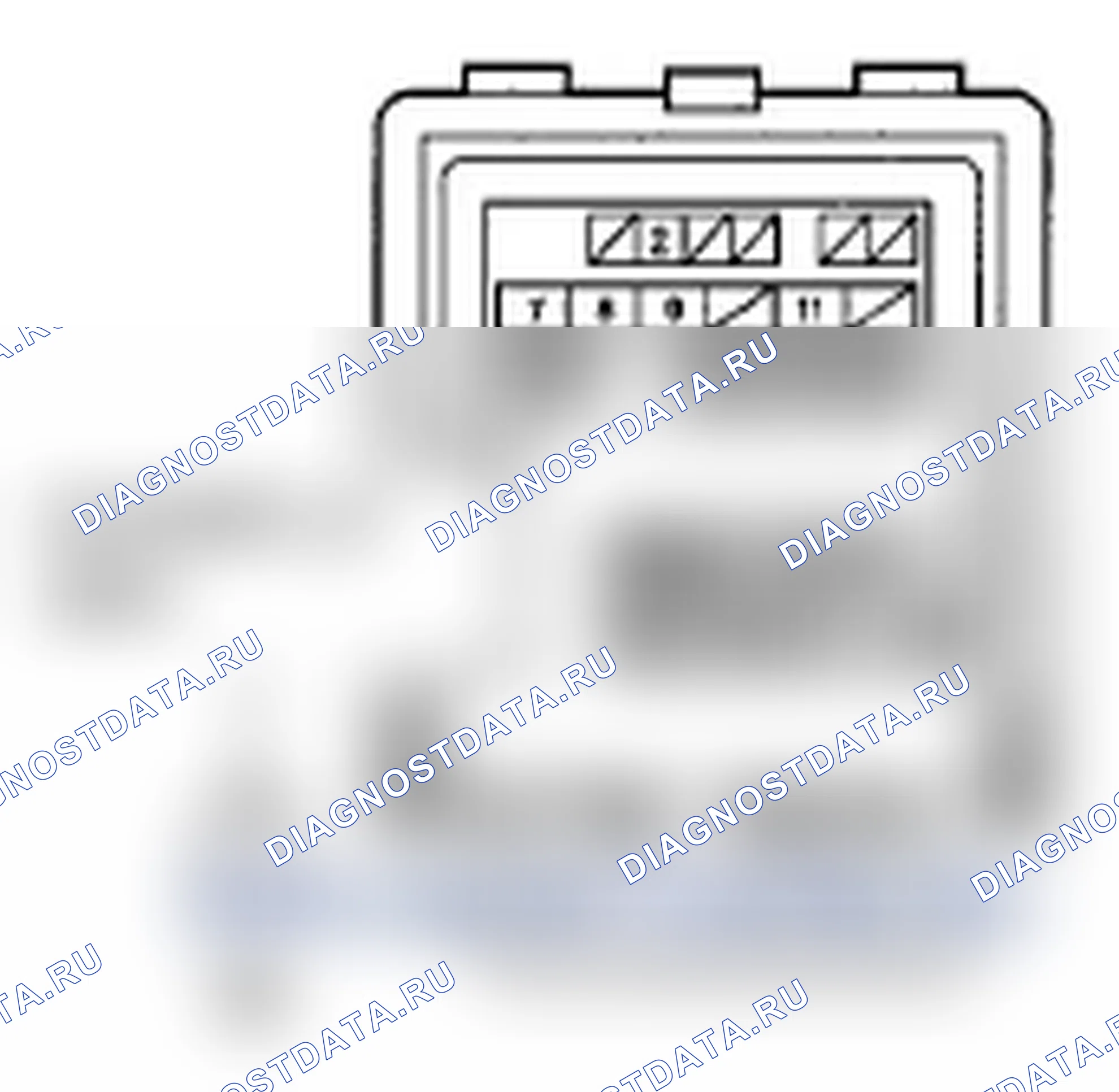 Рис. 11: B1000 расшифровка кода ошибки: ошибка линии шины связи. Acura MDX II