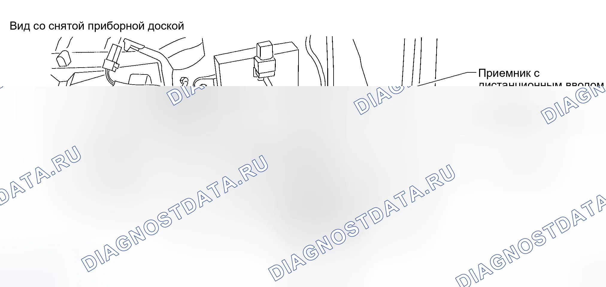 Рис. 17: ДИСТАНЦИОННЫЙ БЕСКЛЮЧЕВОЙ ПРИЕМНИК ВВОДА. Honda S2000 I