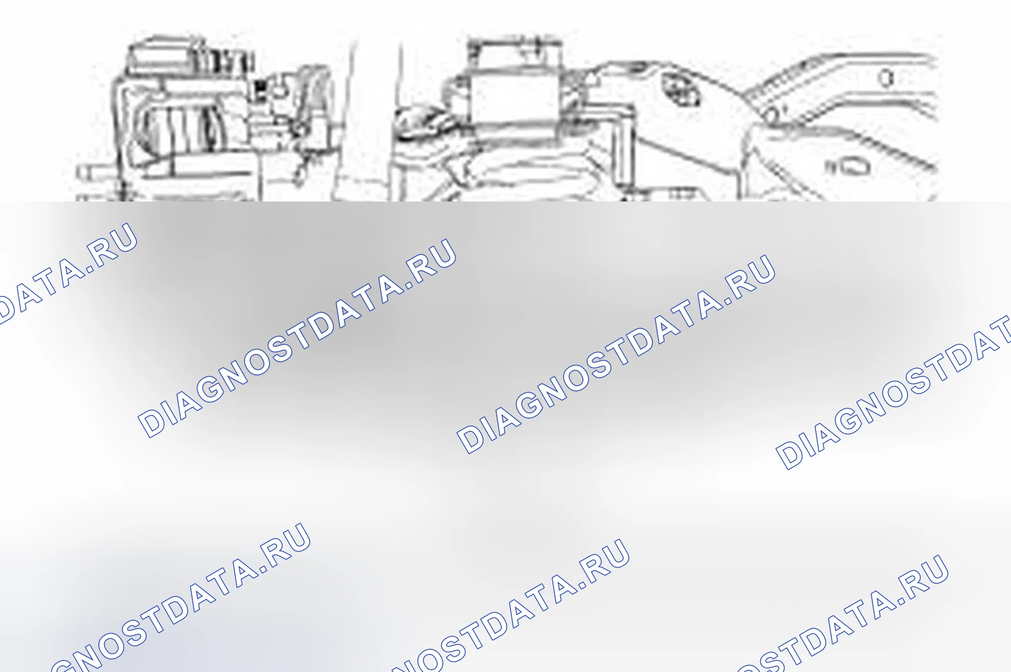Рис. 14: Измерение высоты заднего хода. Ford Taurus VI
