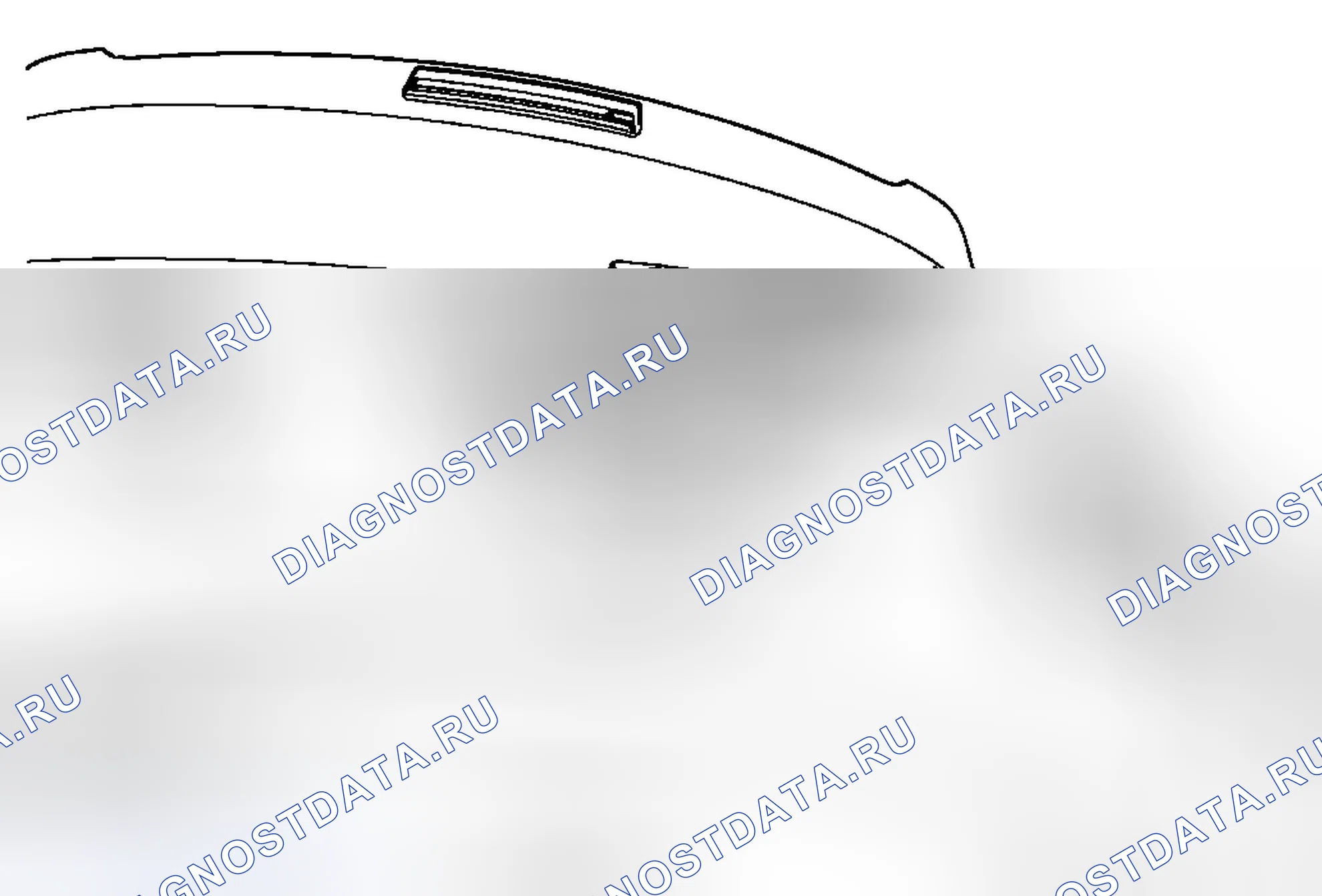 Рис. 68: Замена фонаря заднего номерного знака (Acadia). Chevrolet Traverse I
