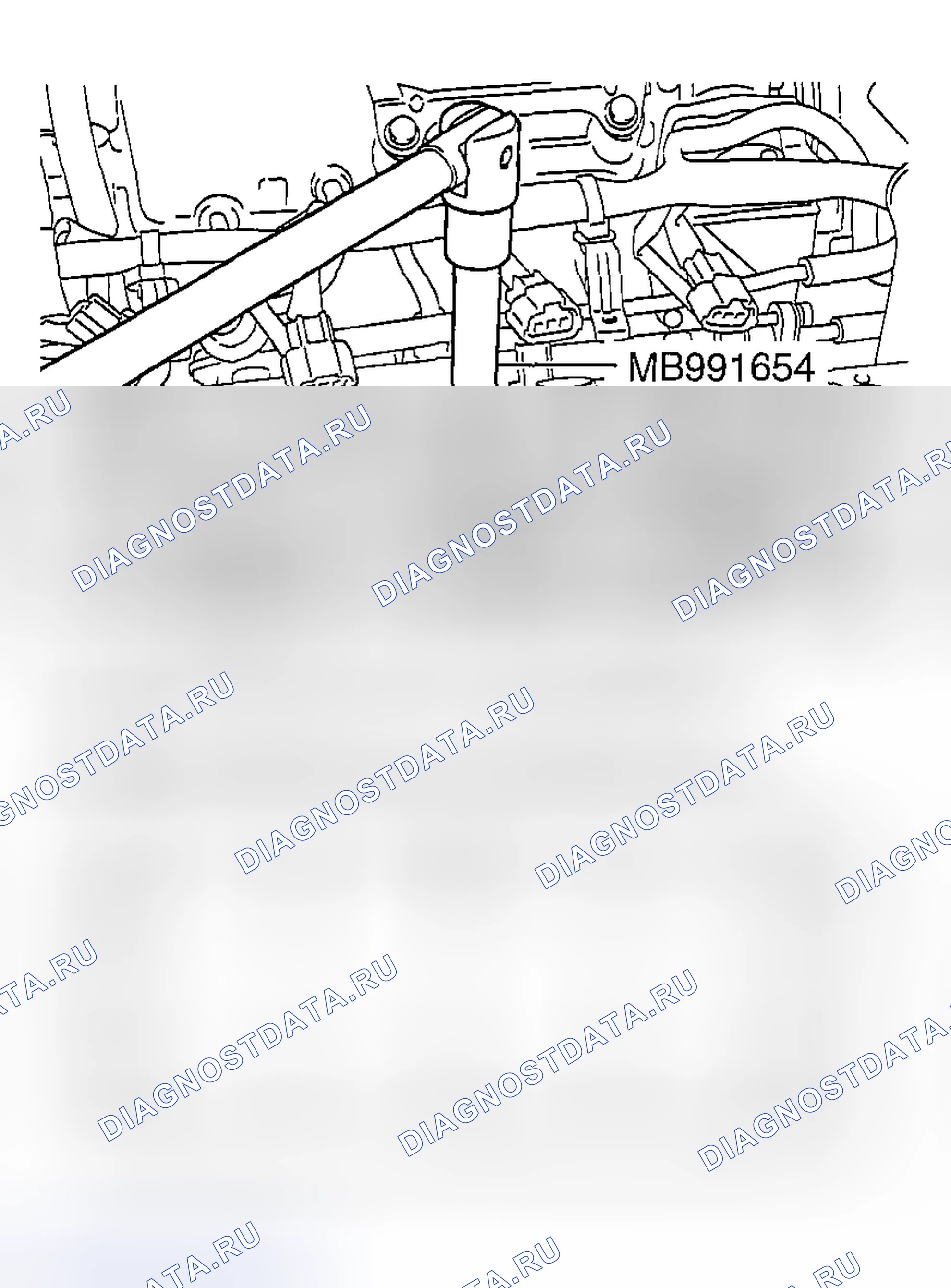 Рис. 79: < < D > > ДЕМОНТАЖ БОЛТОВ ГОЛОВКИ ЦИЛИНДРА. Mazda MX-30 I