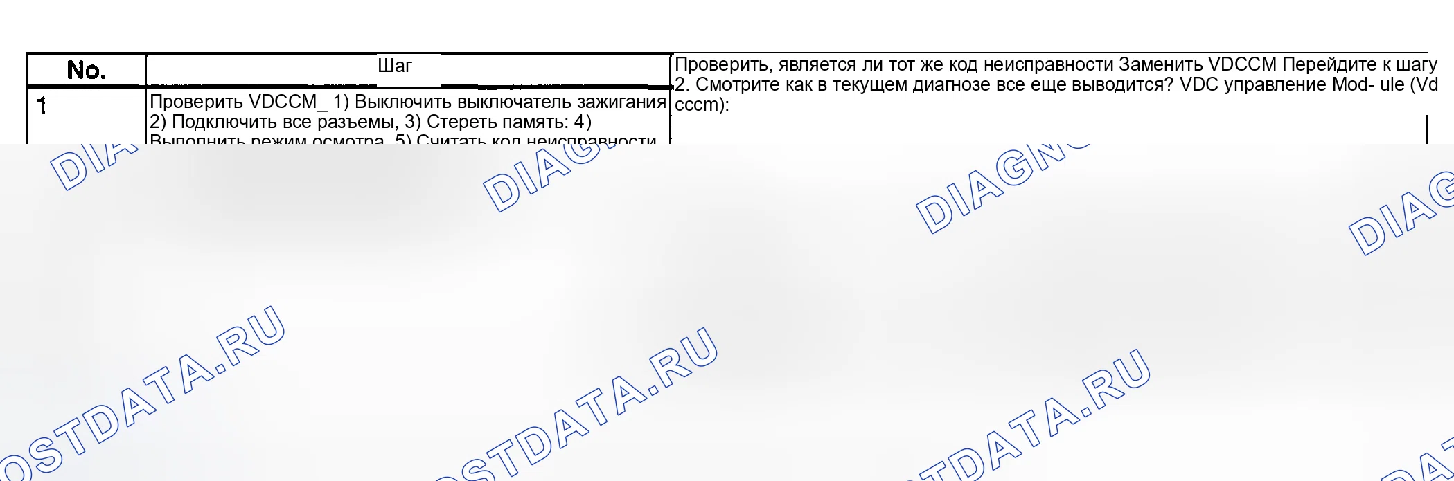 Рис. 256: Диагностическая диаграмма - код неисправности 71 - с монитором выбора (диапазон изменения датчика угла поворота рулевого колеса слишком велик). Subaru Legacy BE/BH/BT
