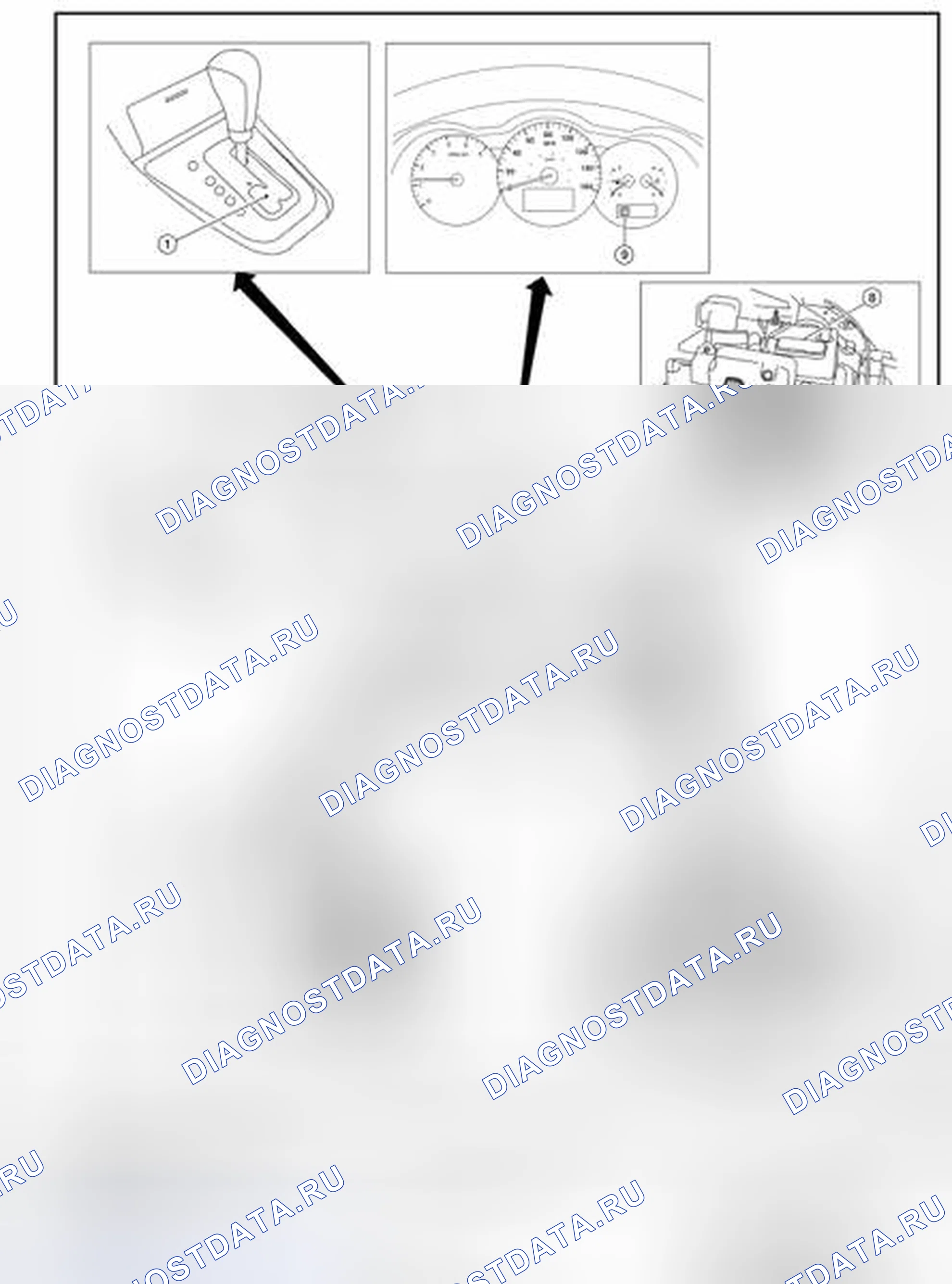 Рис. 356: Расположение компонентов - купе. Nissan Altima L32 рестайлинг