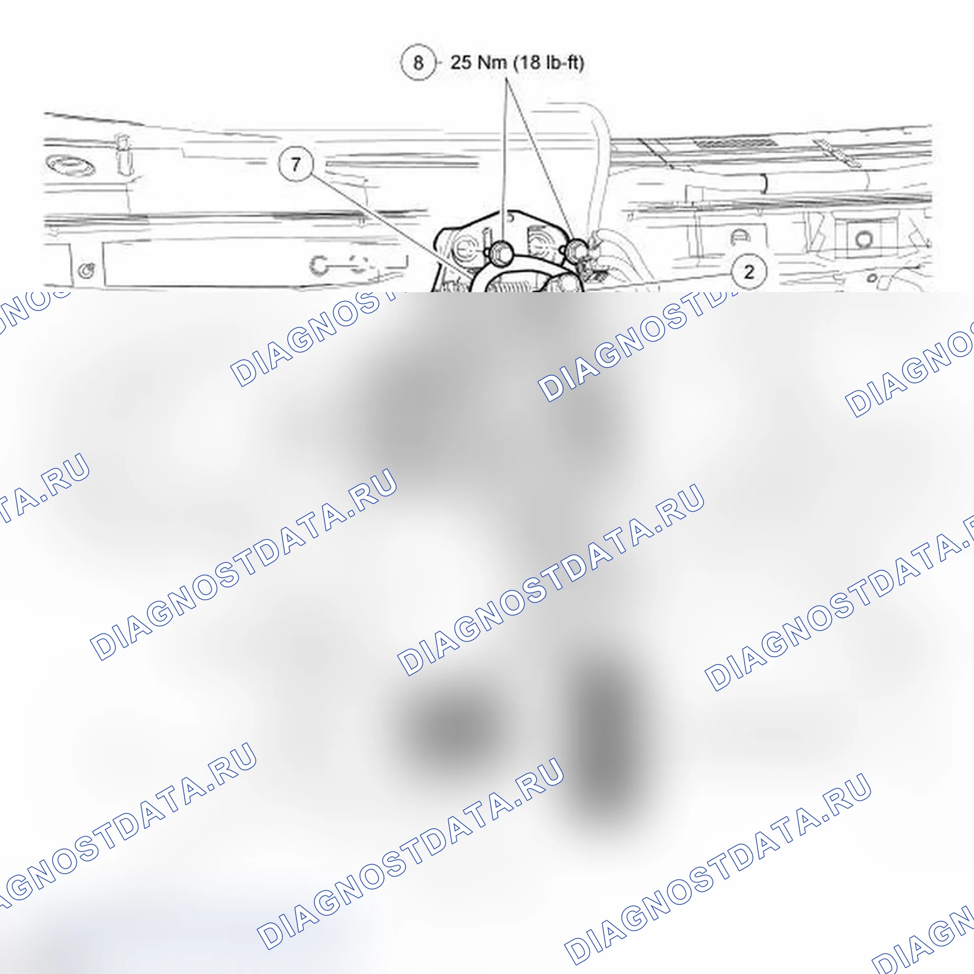 Рис. 4: Педаль тормоза и кронштейн - регулируемые. Ford Taurus V