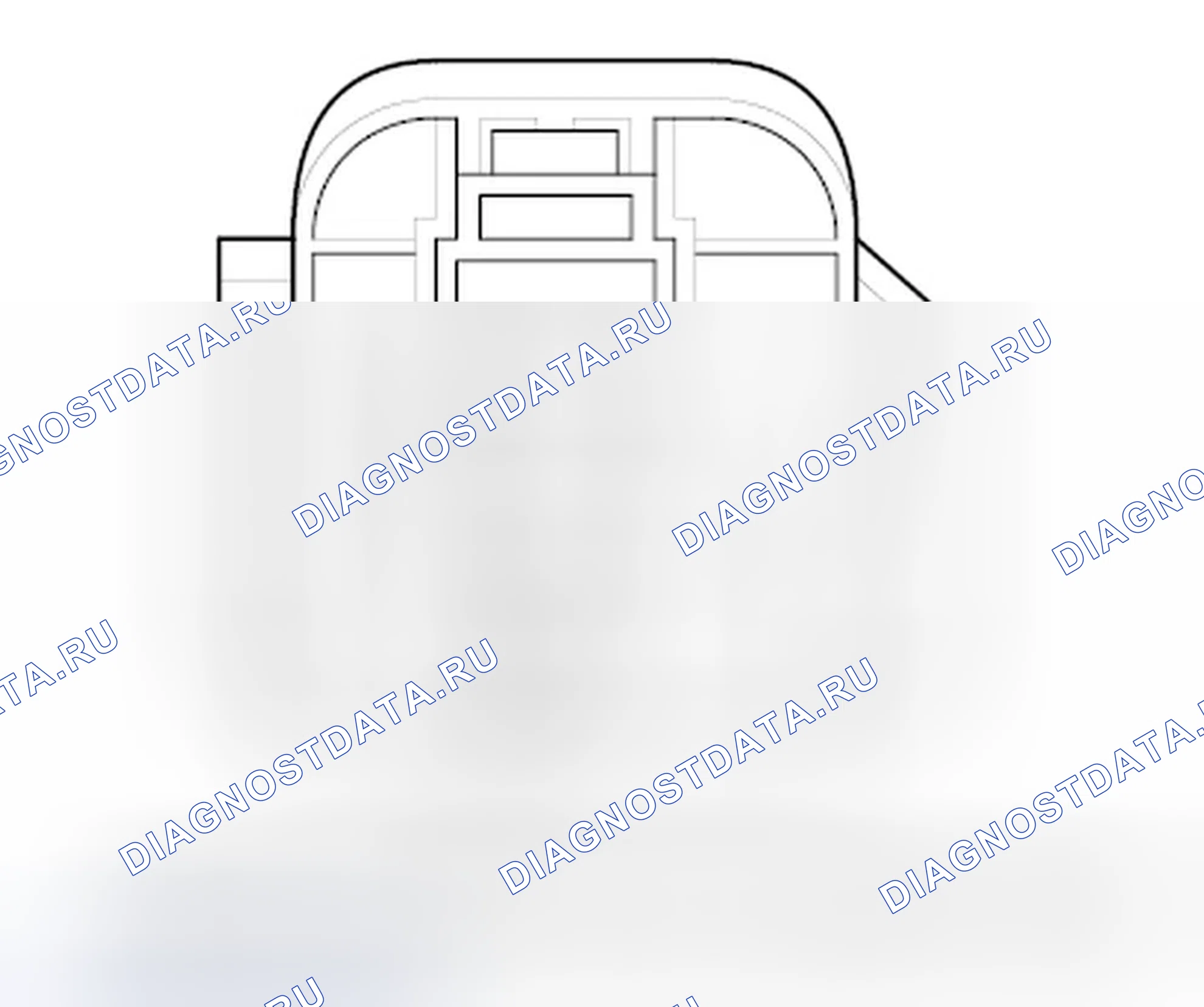 Рис. 50: Входы и выходы разъема вспомогательного разъема (модели EX и SC). Honda Element YH2 рестайлинг 2