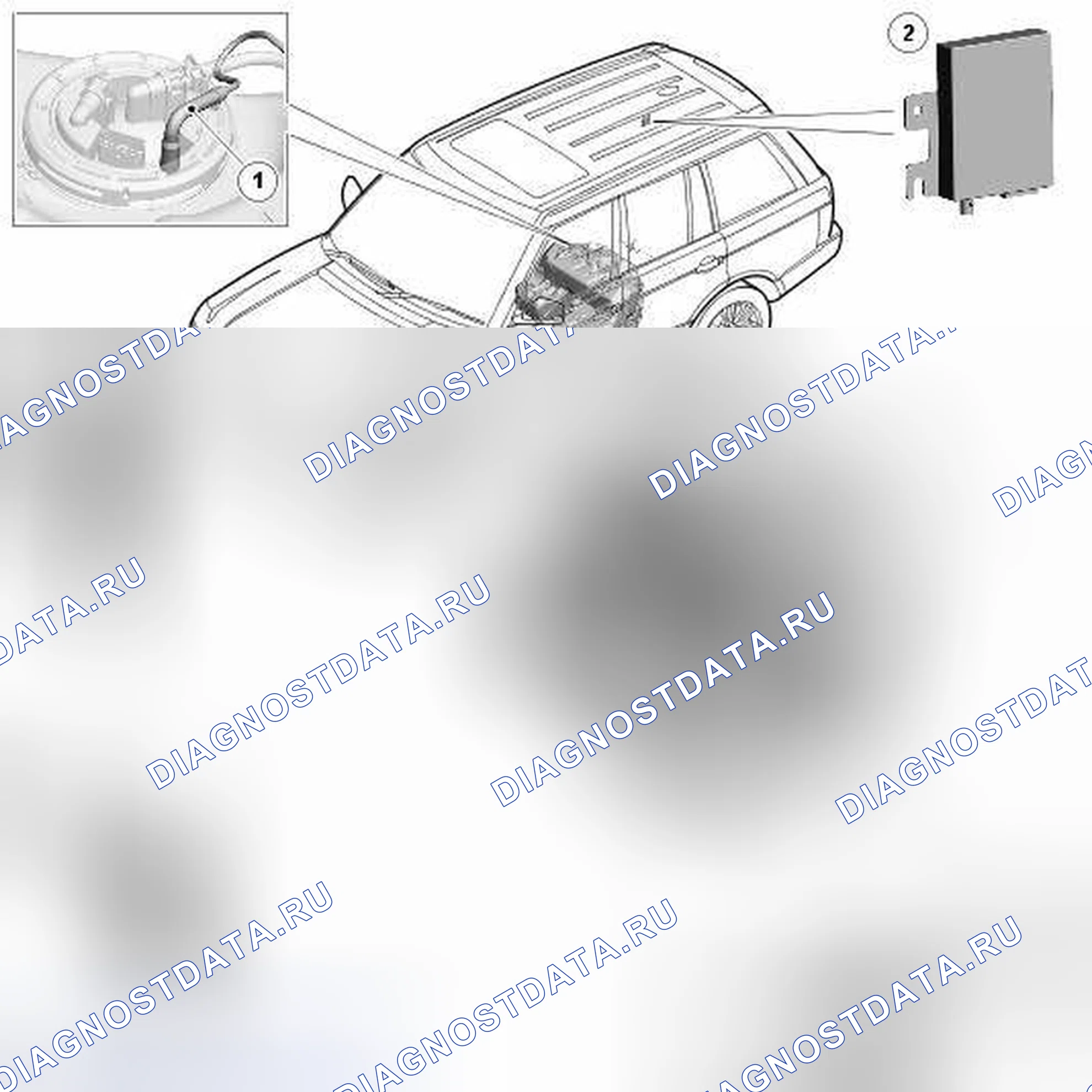 Рис. 58: РАСПОЛОЖЕНИЕ КОМПОНЕНТОВ. Land Rover Range Rover III рестайлинг 2