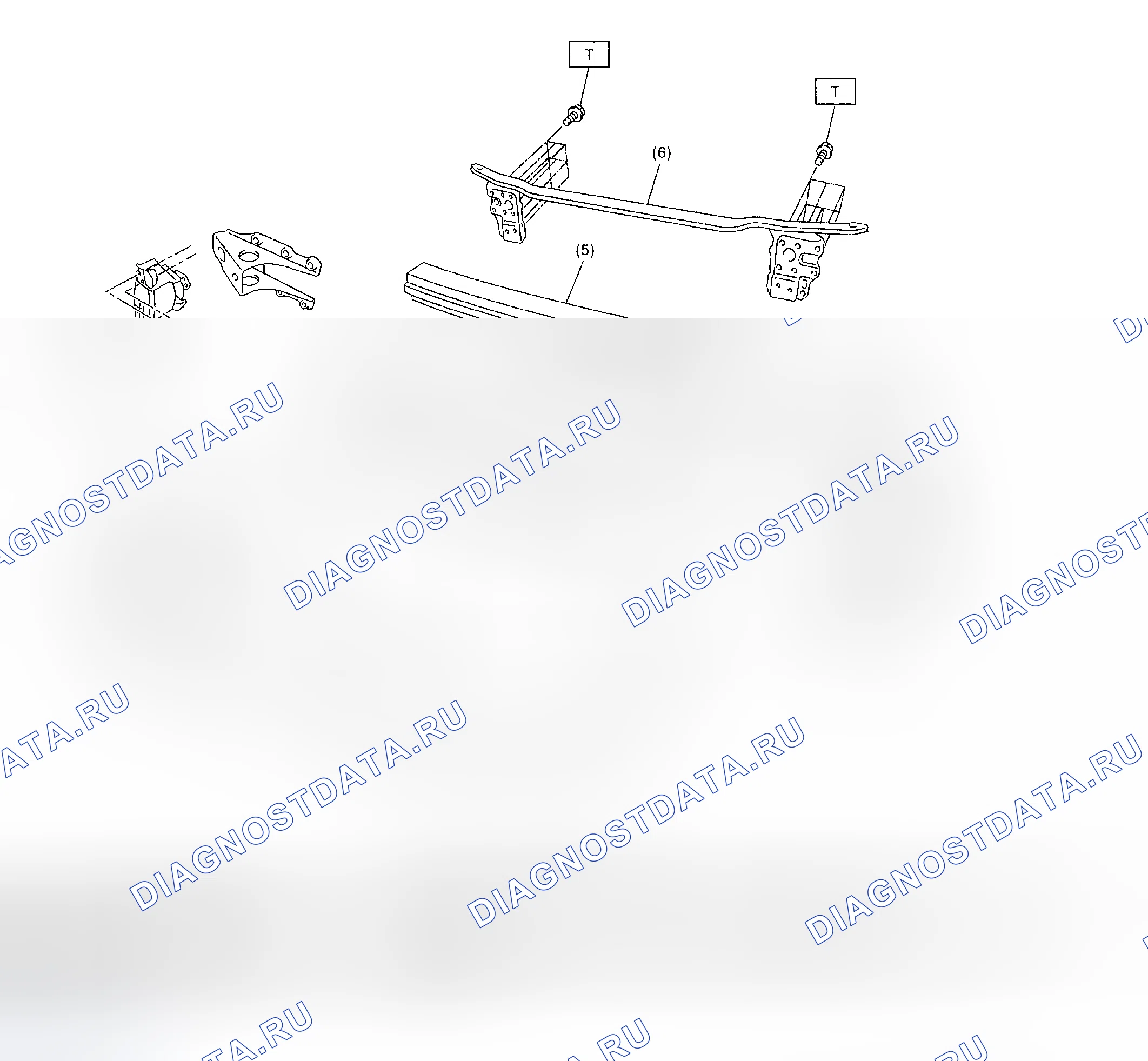Рис. 52: ПЕРЕДНИЙ БАМПЕР. Subaru Forester SG