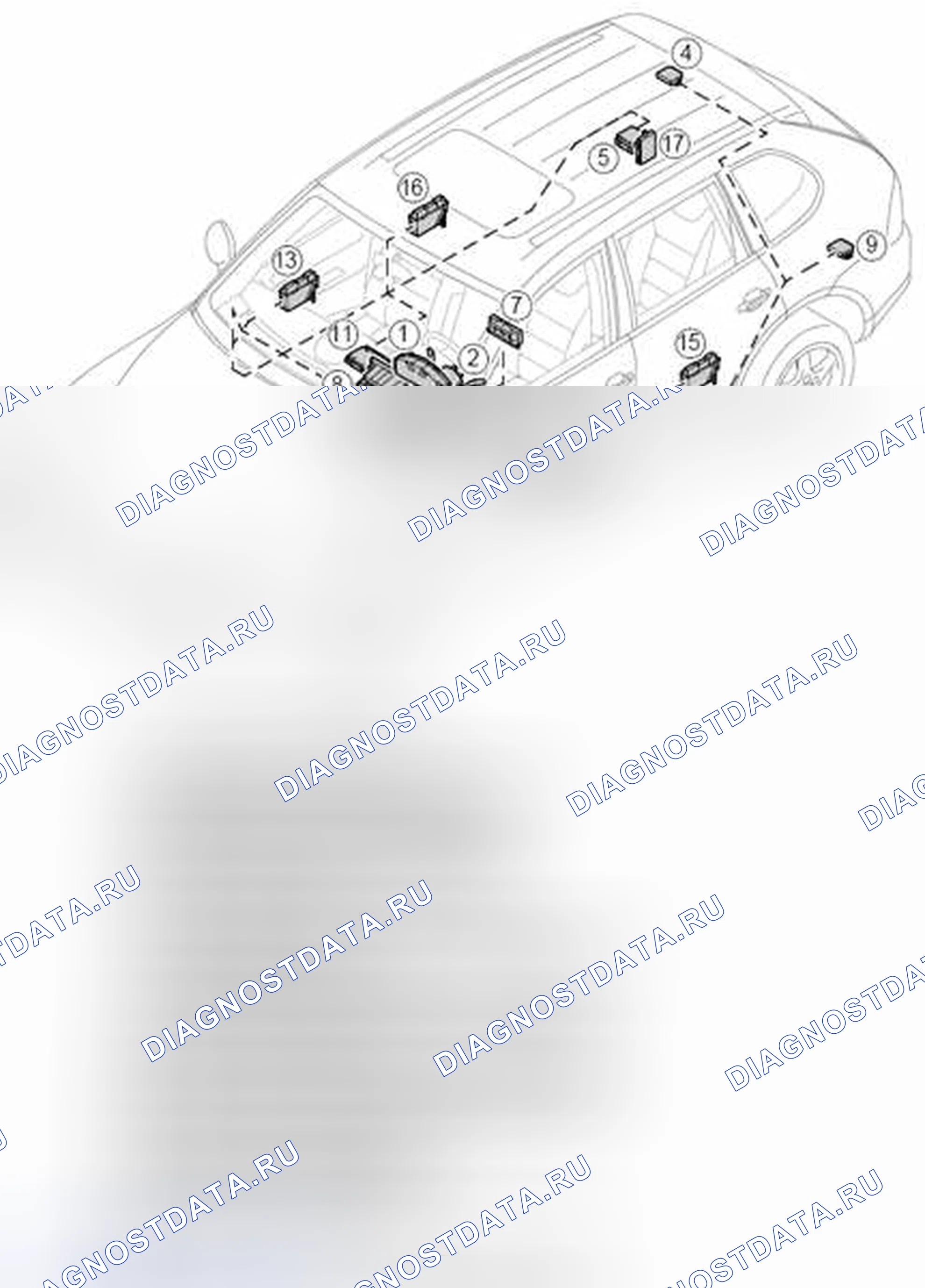 Рис. 259: CAN comfort (CAN-B). Porsche Cayenne I рестайлинг