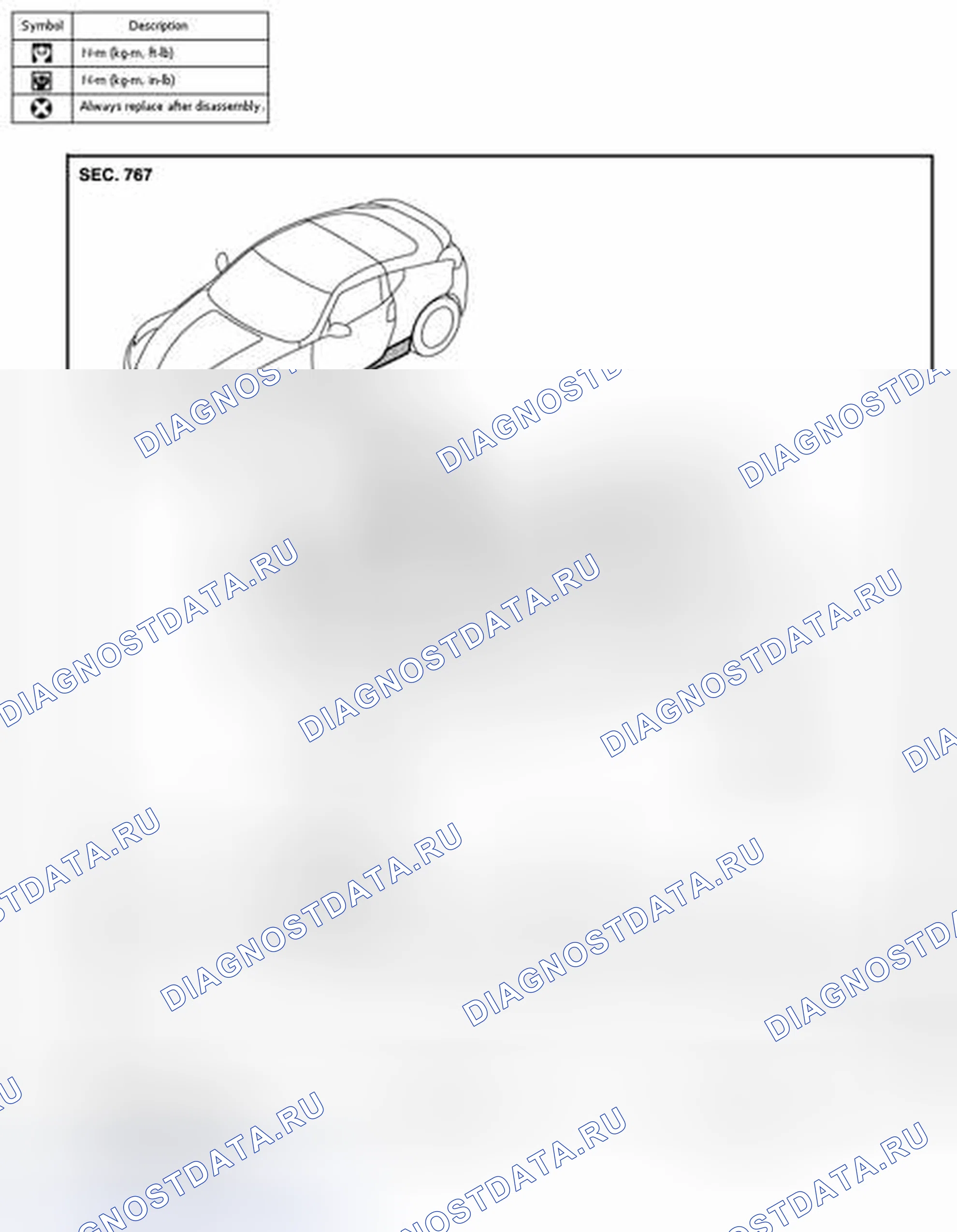 Рис. 29: Разнесенный вид. Nissan 370Z I рестайлинг