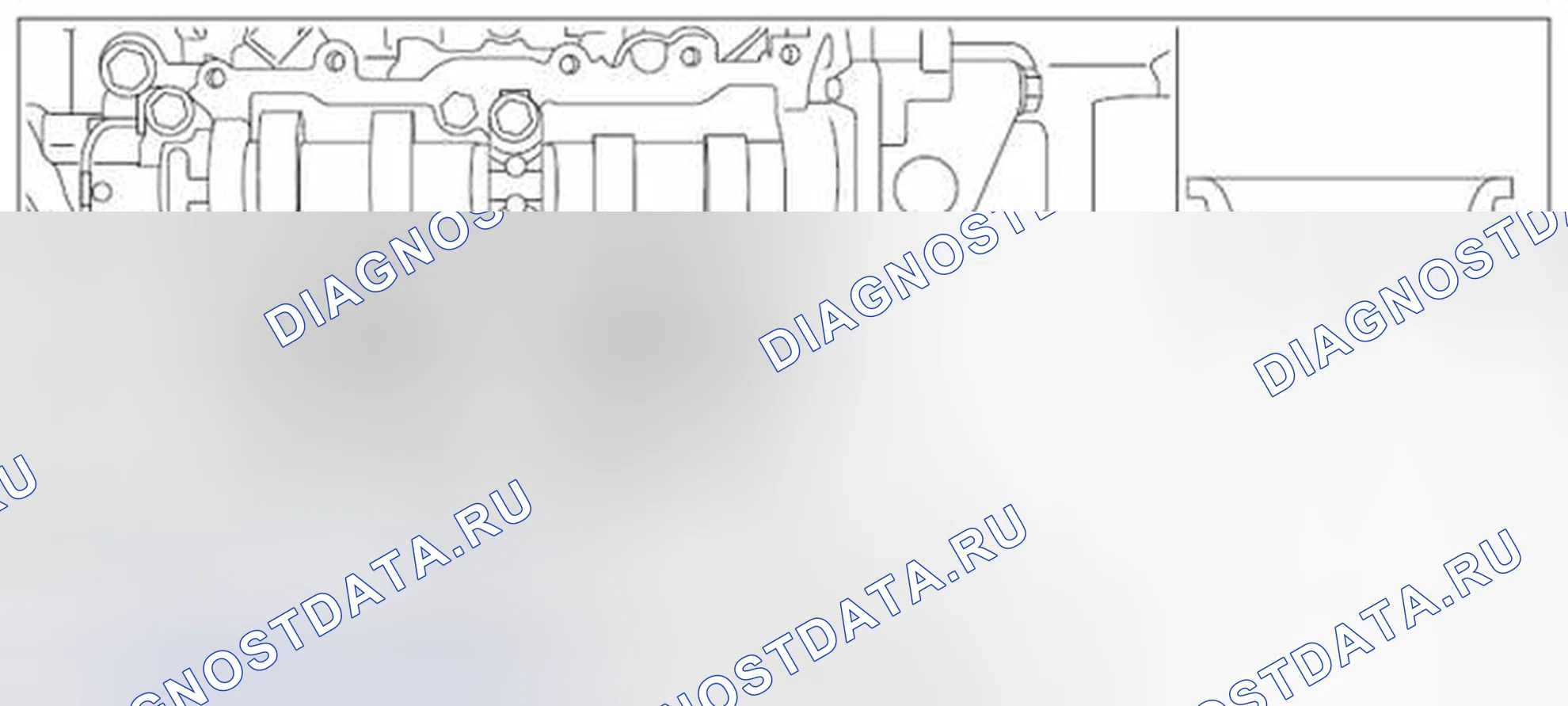 Рис. 231: ПРАВАЯ КРЫШКА КОРОМЫСЛА. Subaru Impreza GK