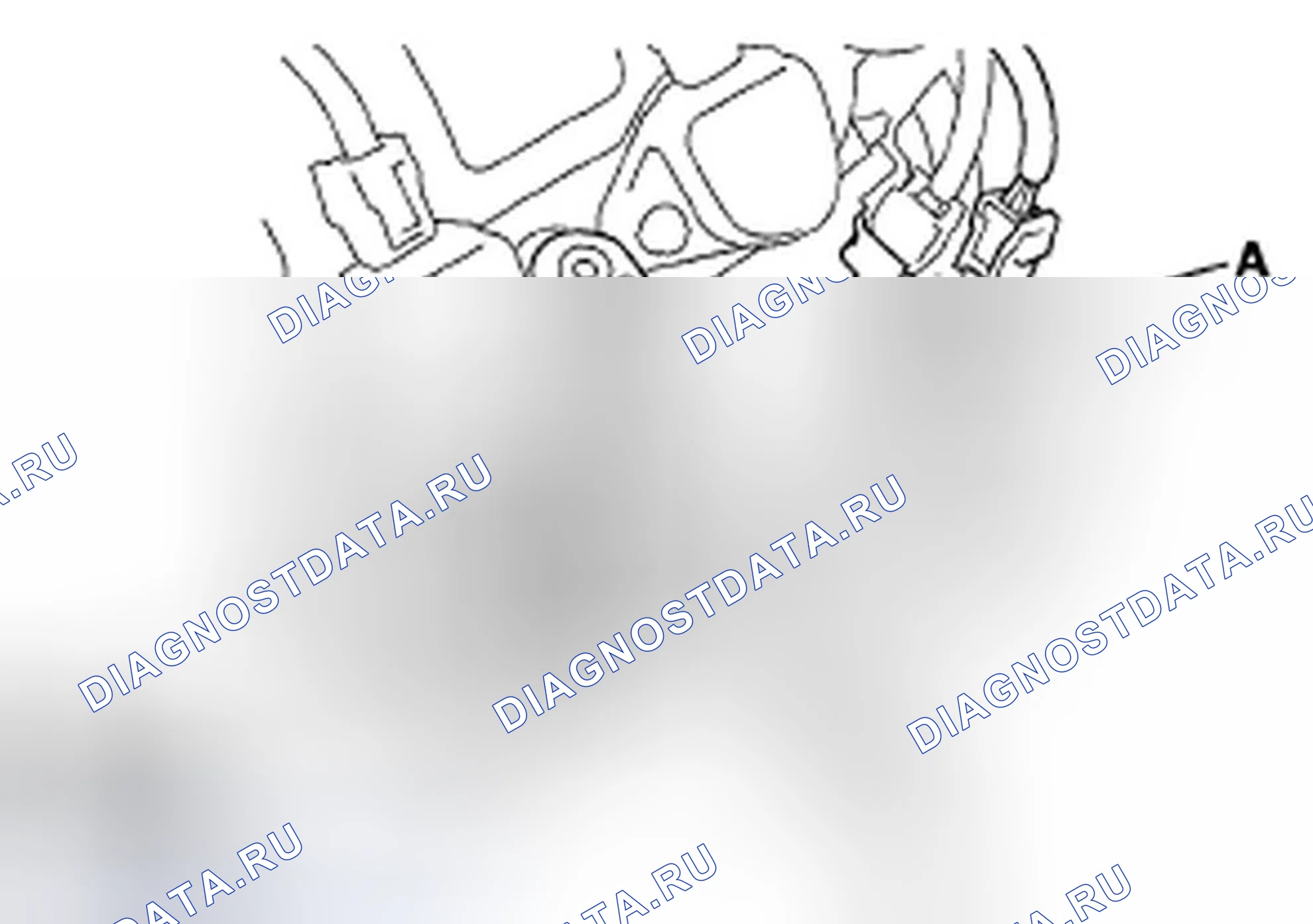 Рис. 243: Передний банк (Банк 2). Honda Ridgeline I рестайлинг