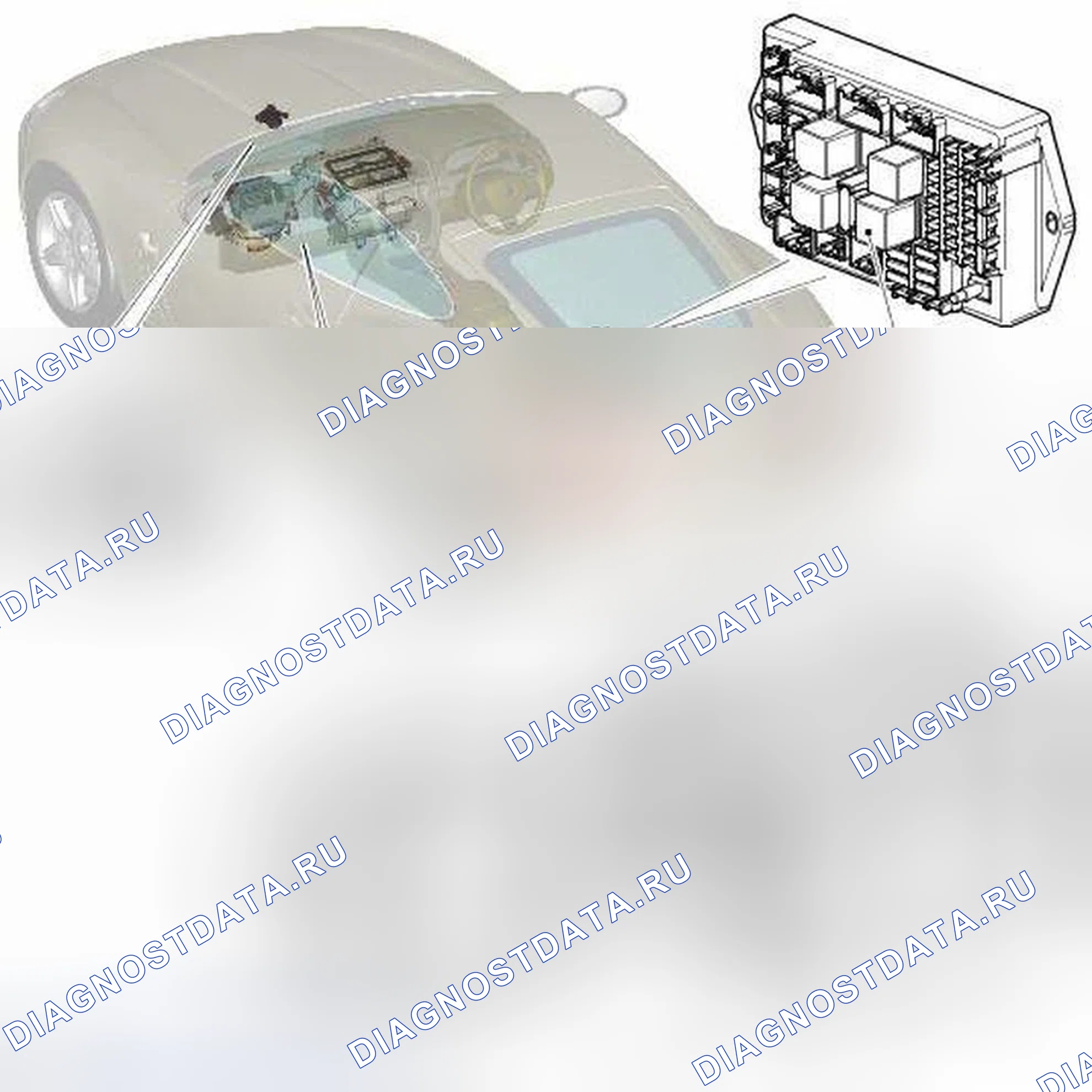 Рис. 29: РАСПОЛОЖЕНИЕ КОМПОНЕНТОВ. Jaguar XKR II