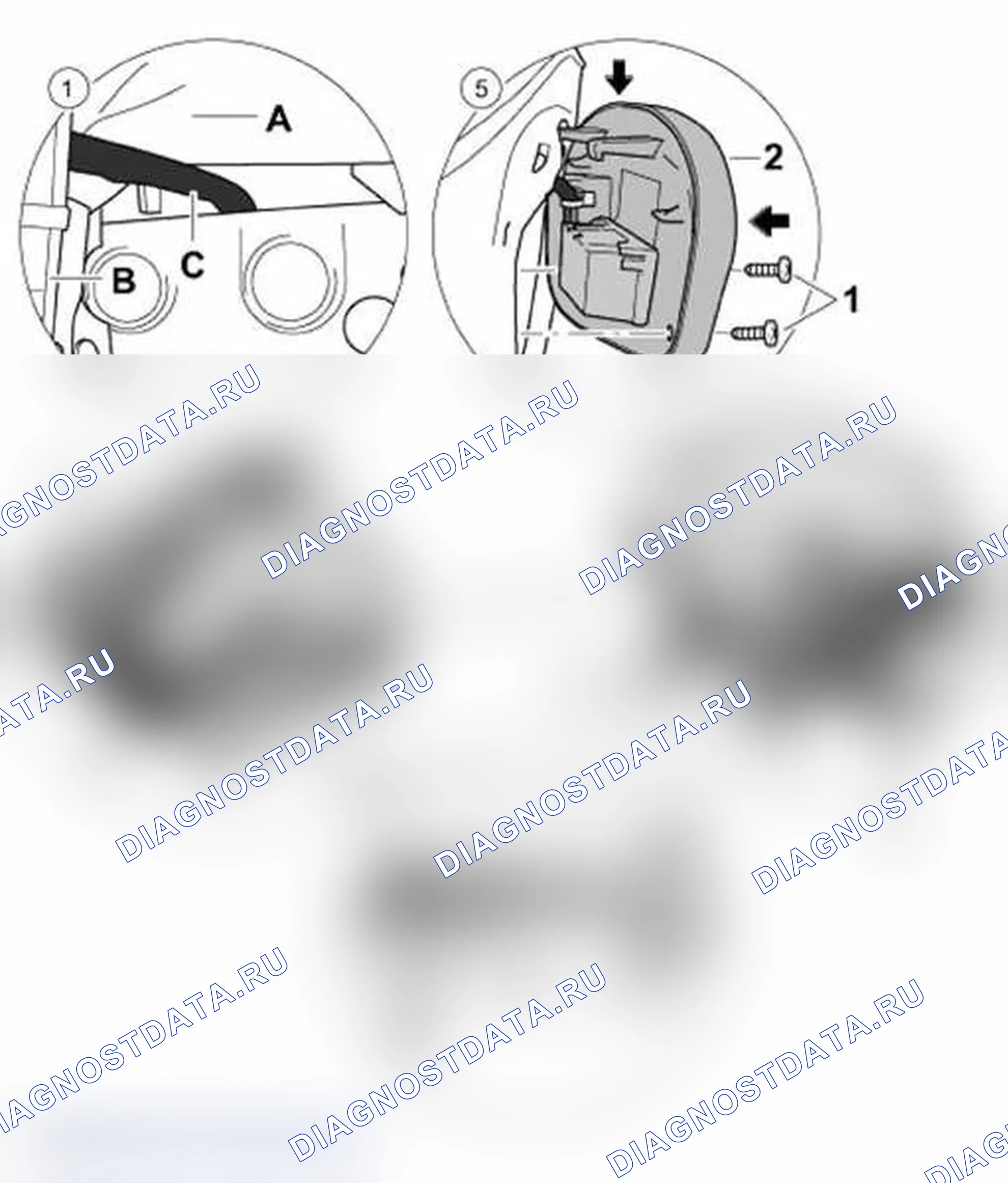 Рис. 29: Установка переключателя для регулировки сиденья. Porsche Boxster S 986 рестайлинг