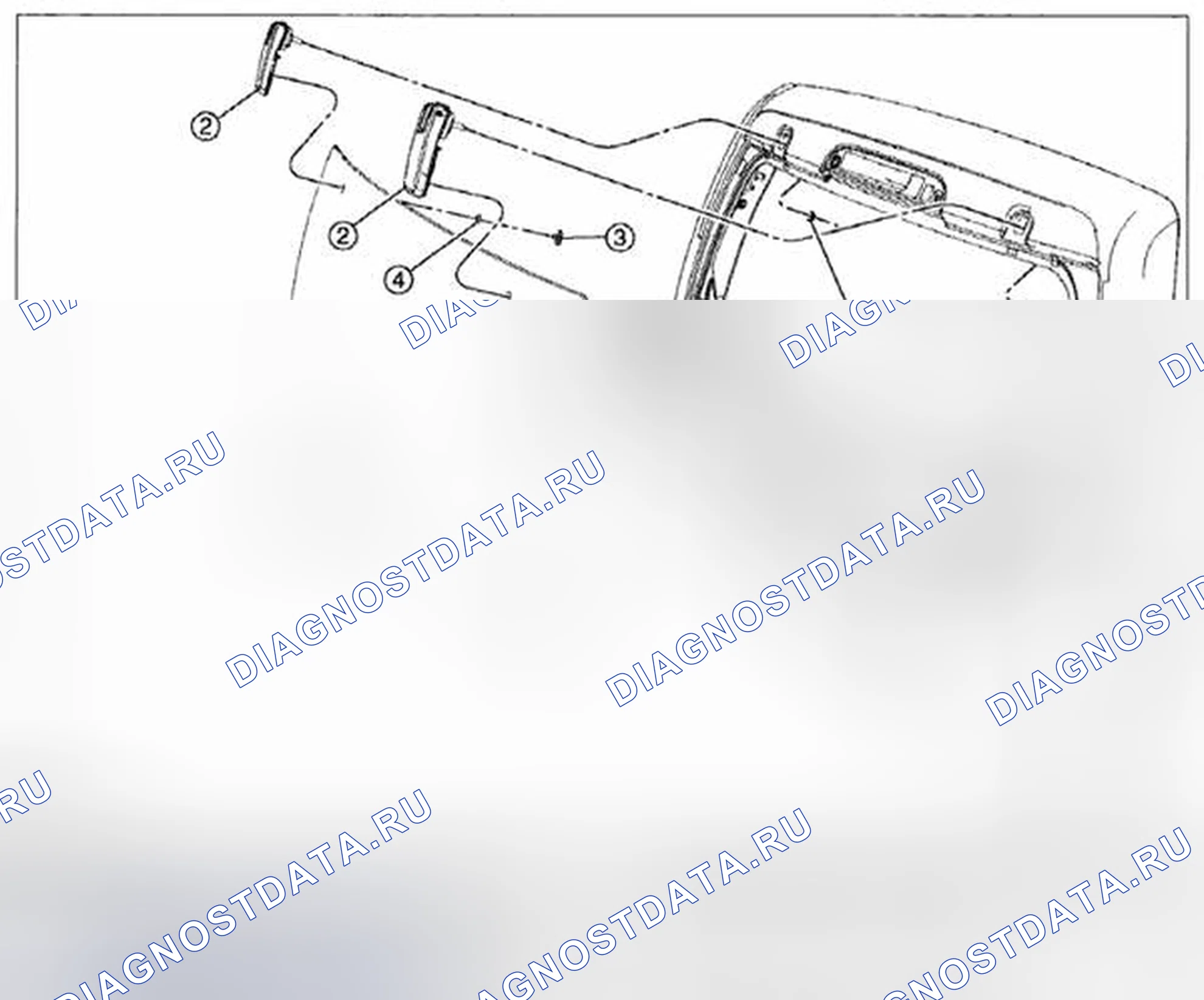 Рис. 39: ДЕМОНТАЖ / МОНТАЖ СТЕКЛА дверь багажника. Mazda Tribute II