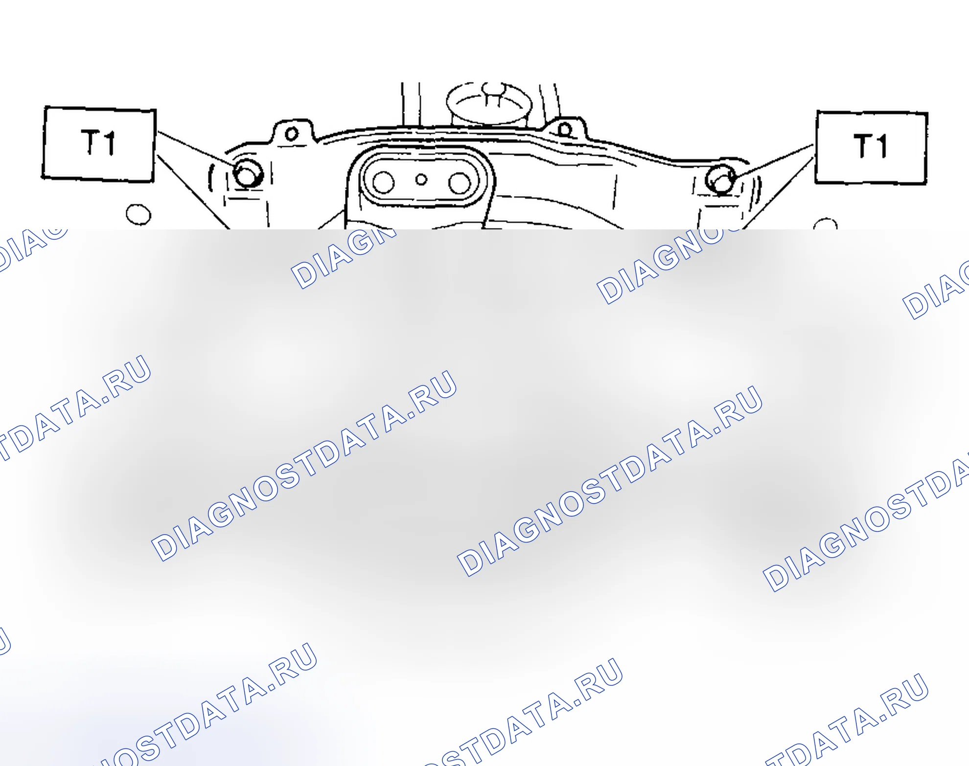 Рис. 223: ПОПЕРЕЧИНА И РЕЗИНОВАЯ ПРОКЛАДКА. Subaru Outback BH