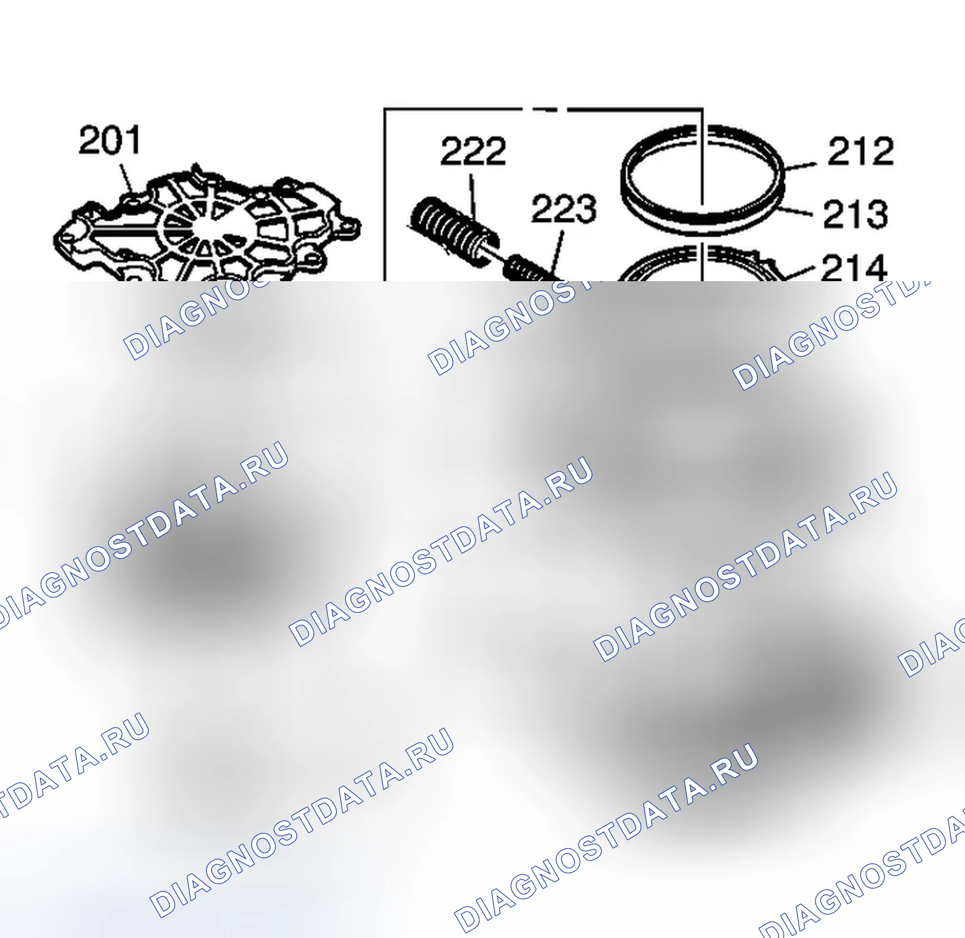 Рис. 258: Разборка компонентов масляного насоса. Buick Rendezvous I