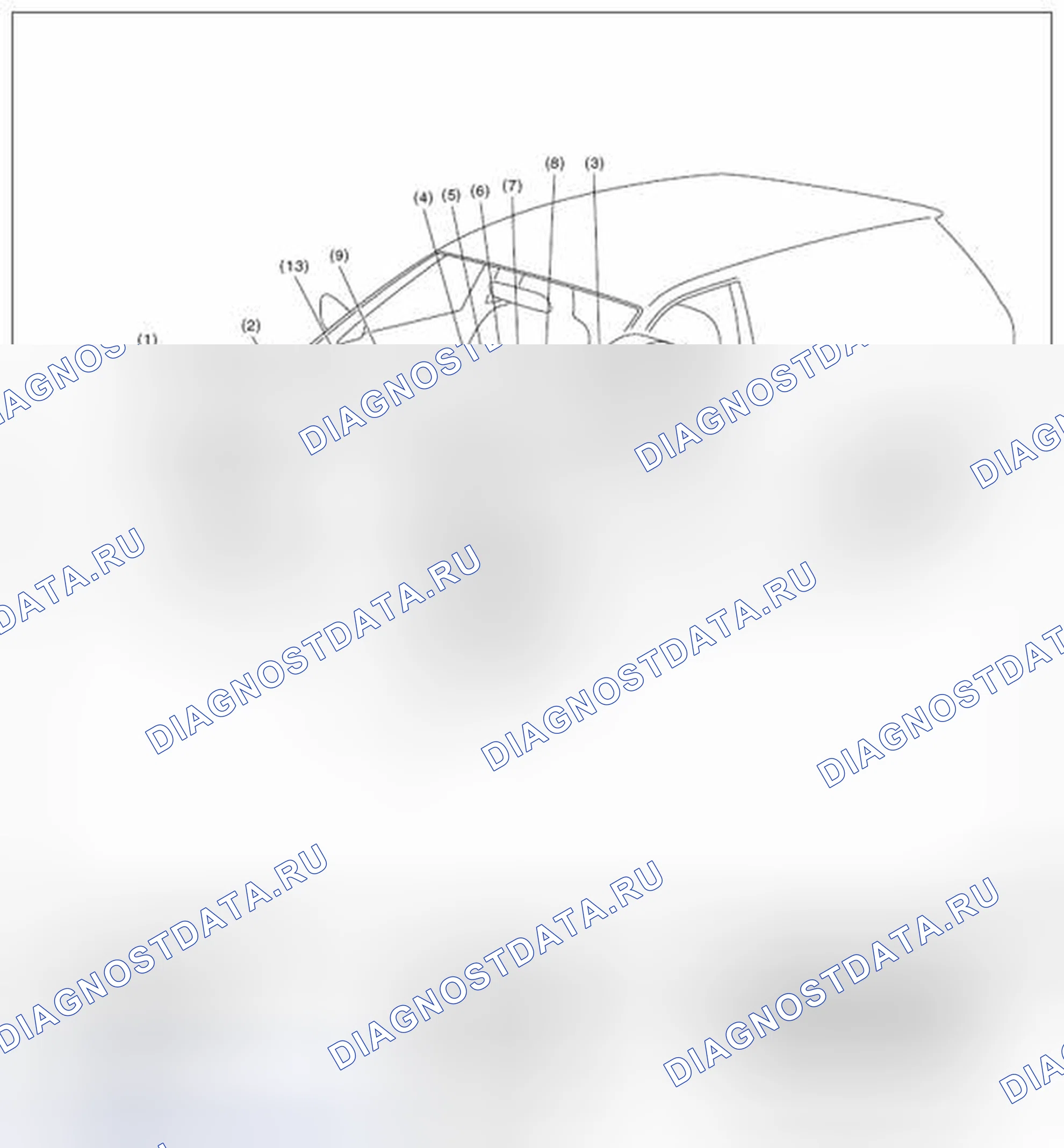 Рис. 75: РАСПОЛОЖЕНИЕ. Subaru Legacy BM/BR рестайлинг