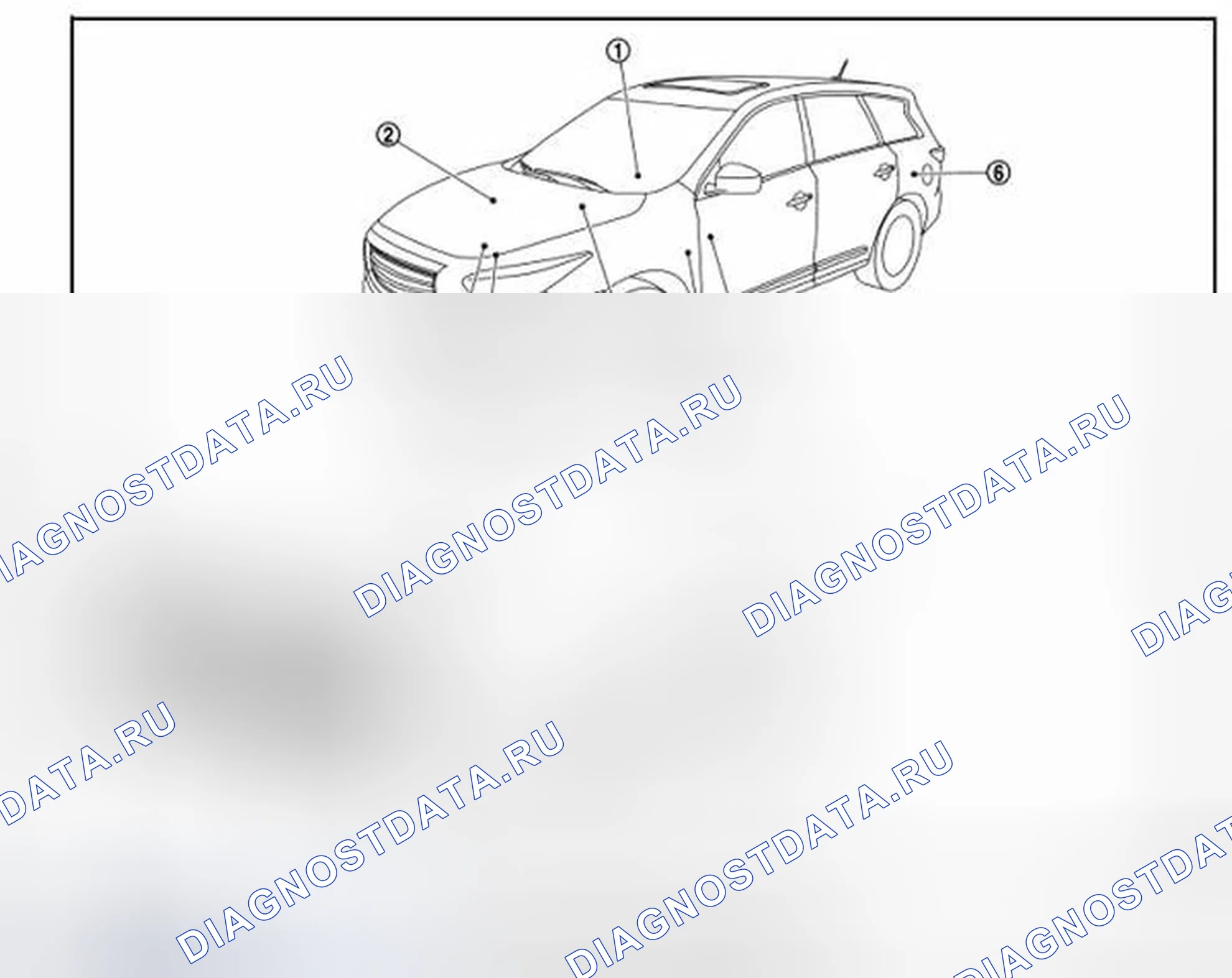 Рис. 49: Расположение компонентов. Infiniti QX60 I