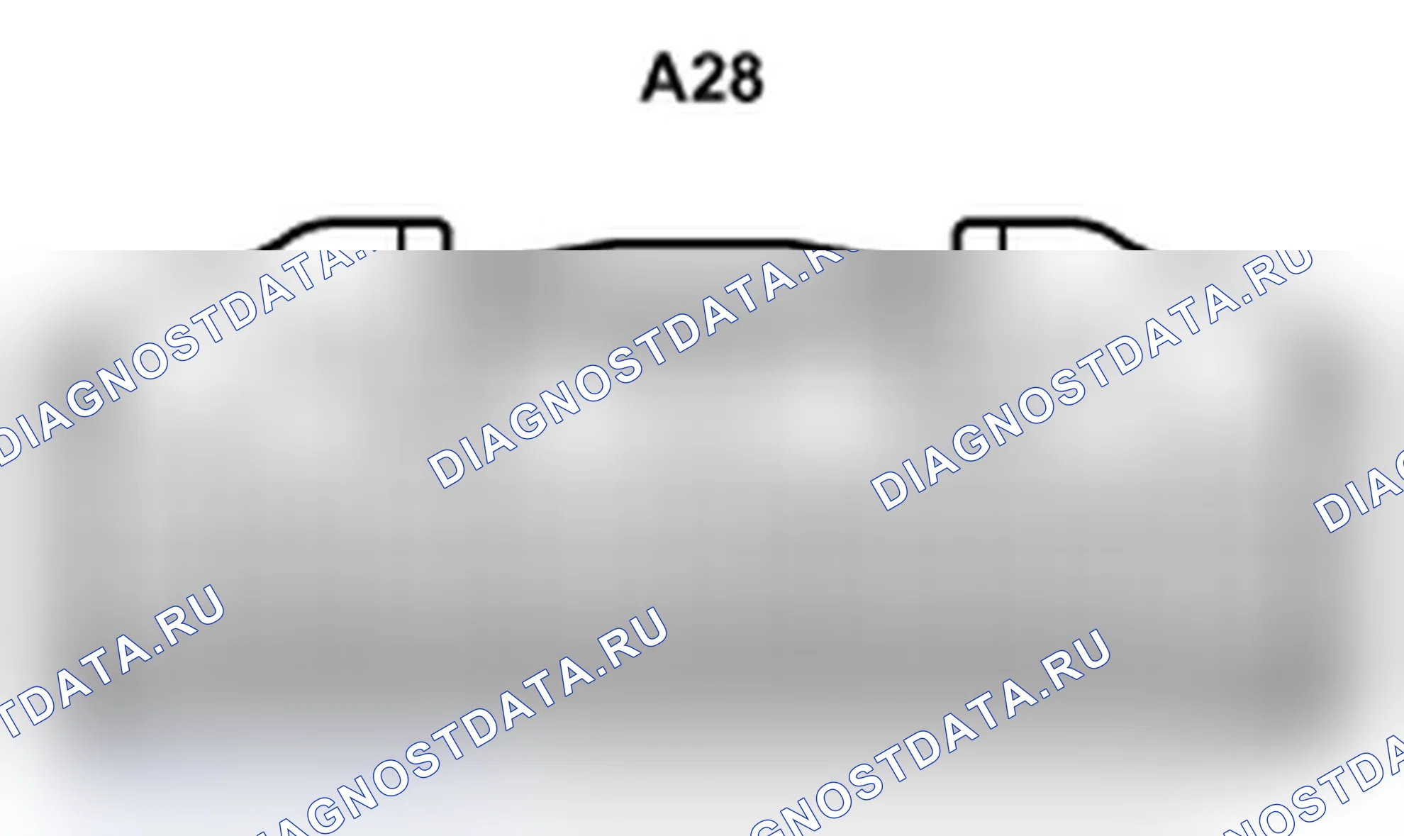 Рис. 150: Вид с торца поворотного блока ECU фар (A28). Lexus IS F I