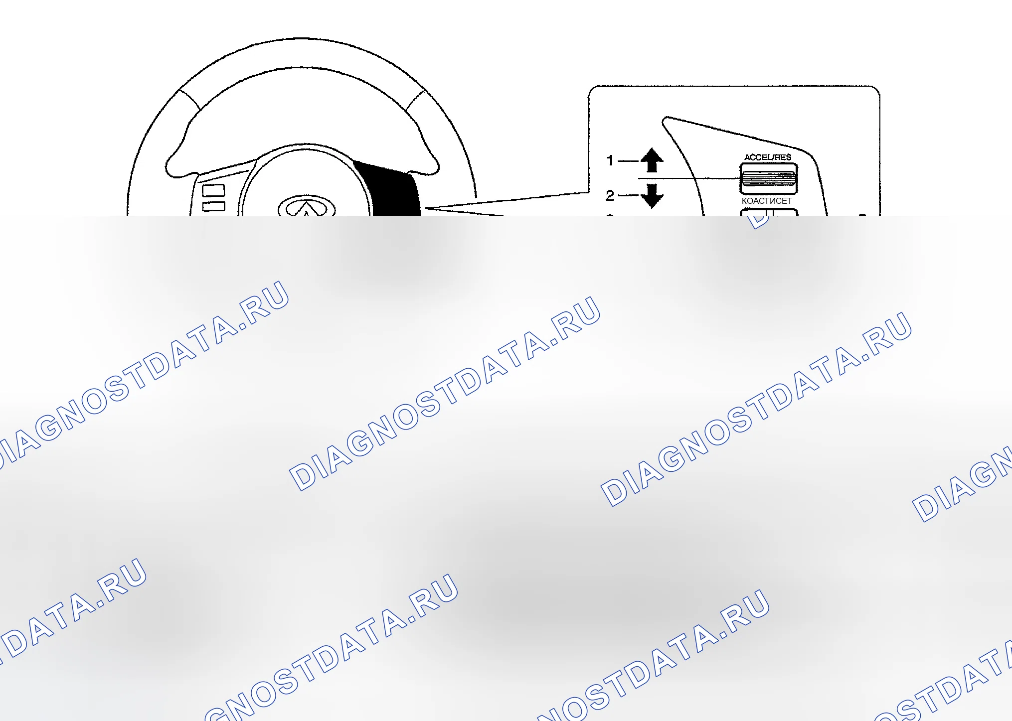 Рис. 2: РАБОТА ВЫКЛЮЧАТЕЛЯ. Infiniti FX35 I