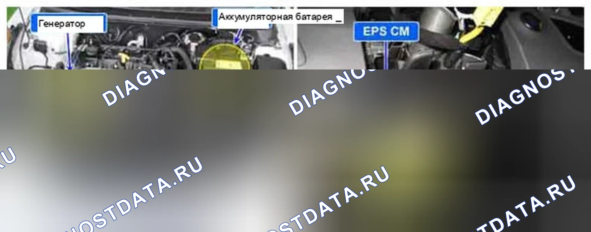 Рис. 50: Расположение компонентов. Hyundai Elantra V