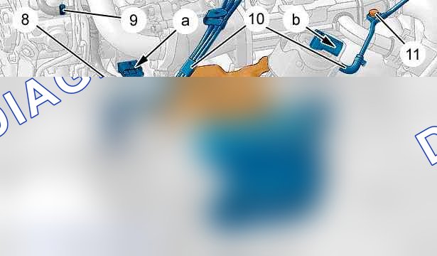Снятие - установка: турбокомпрессор — b1hm0g2d. Citroen C8 I