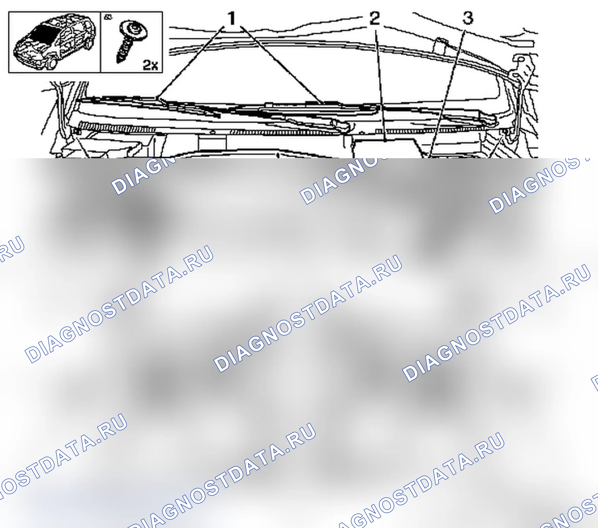 Снять и установить или заменить переднее стекло F08 (ВО-46974). Opel Corsa C