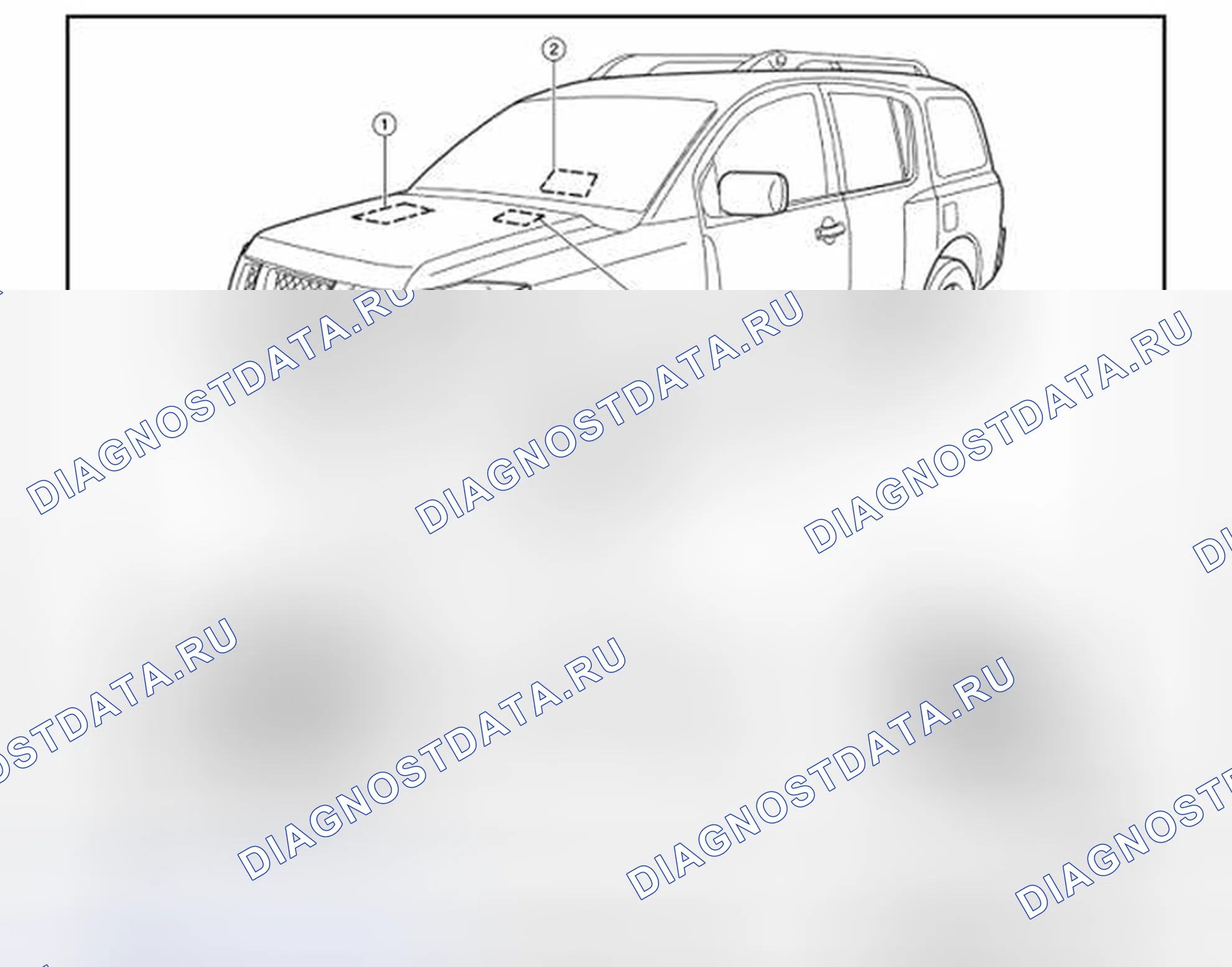 Рис. 79: Расположение компонентов. Honda N-VAN I