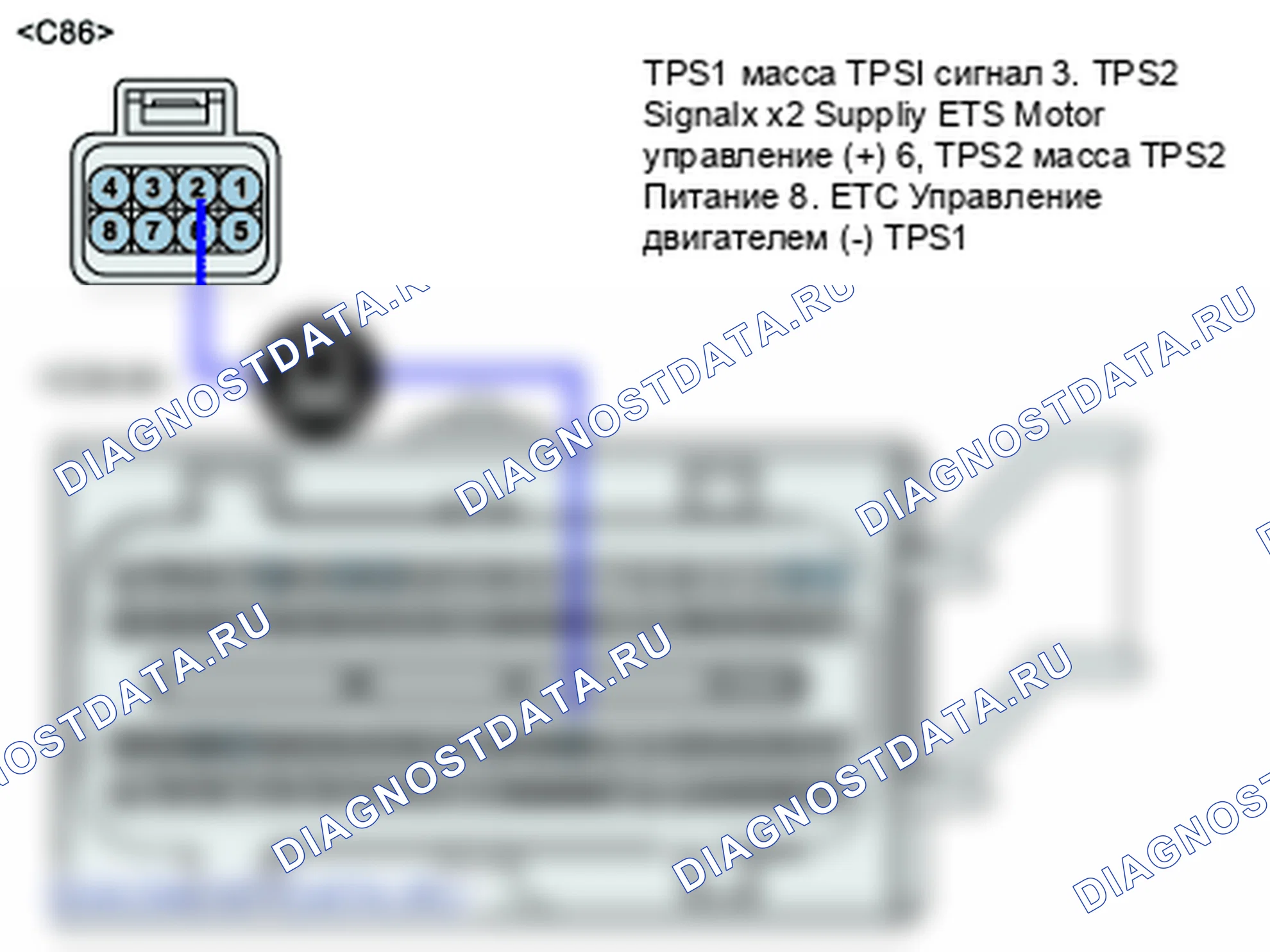 P0123: Высокий уровень сигнала цепи дроссельной заслонки/датчика положения педали/переключателя A. Hyundai Santa Fe CM