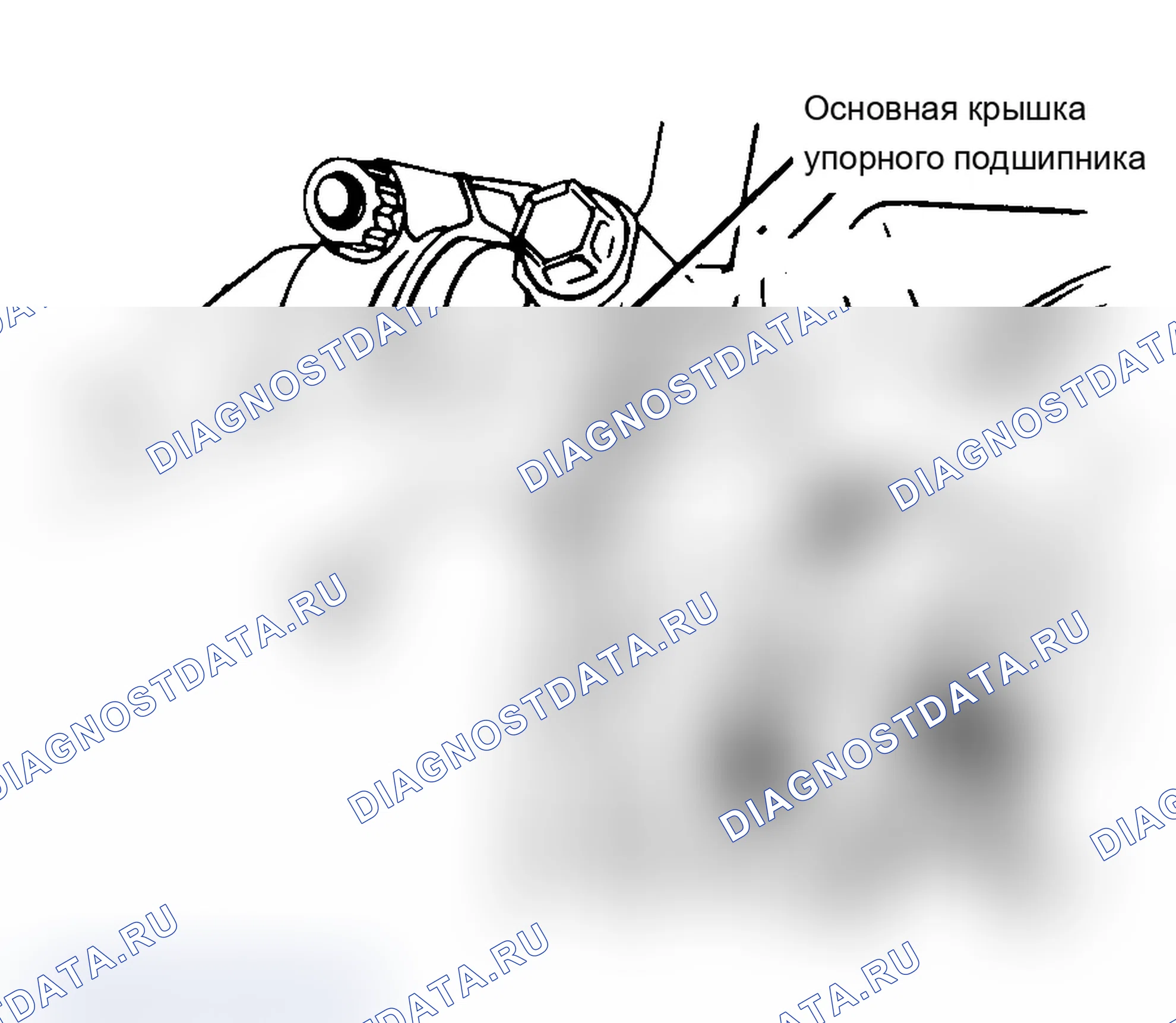 Рис. 24: Проверка люфта конца коленчатого вала. BMW X5 M E70