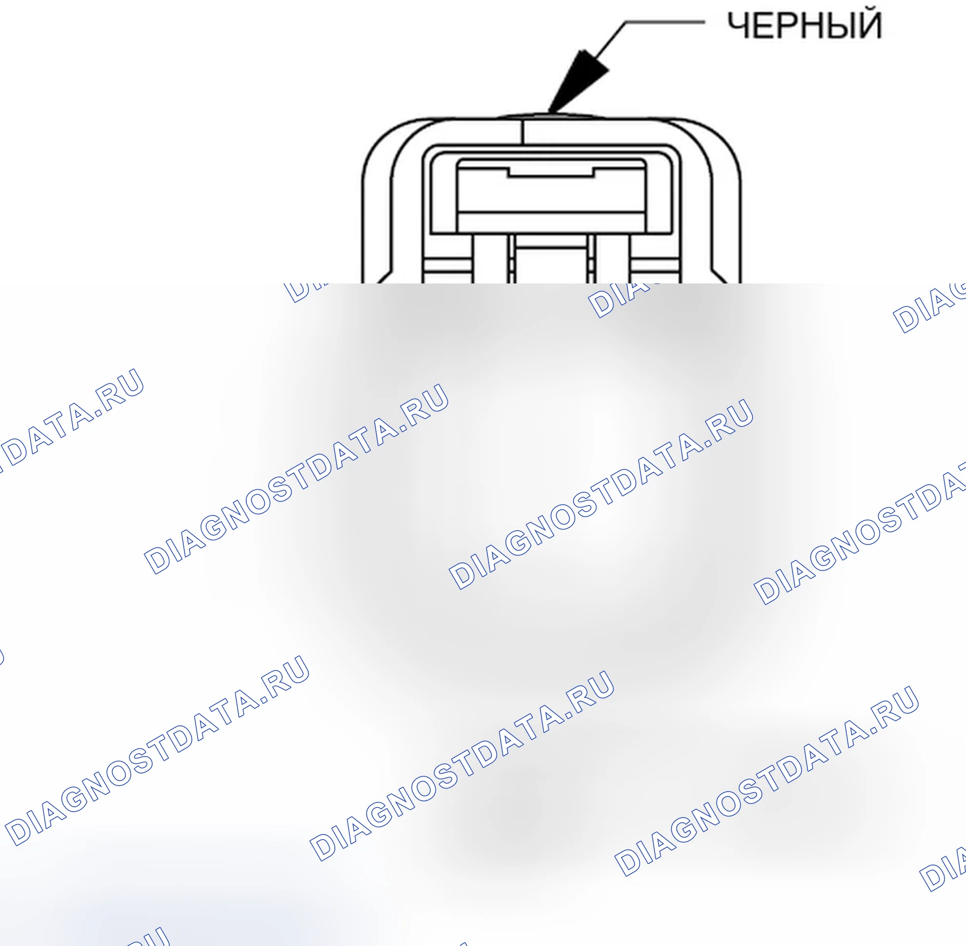 Рис. 126: Вид с торца топливного инжектора 4 (газ). Jeep Compass I
