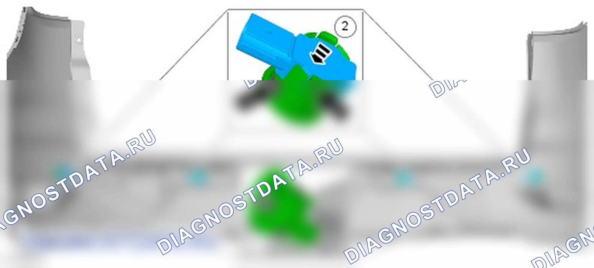 Как снять и установить задний датчик системы помощи при парковке. Ford EcoSport II