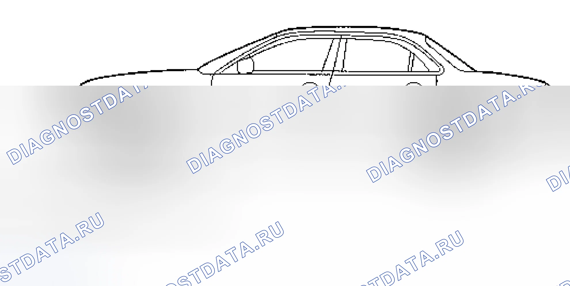 Рис. 16: Измерение высоты передней езды. Jaguar XJR III