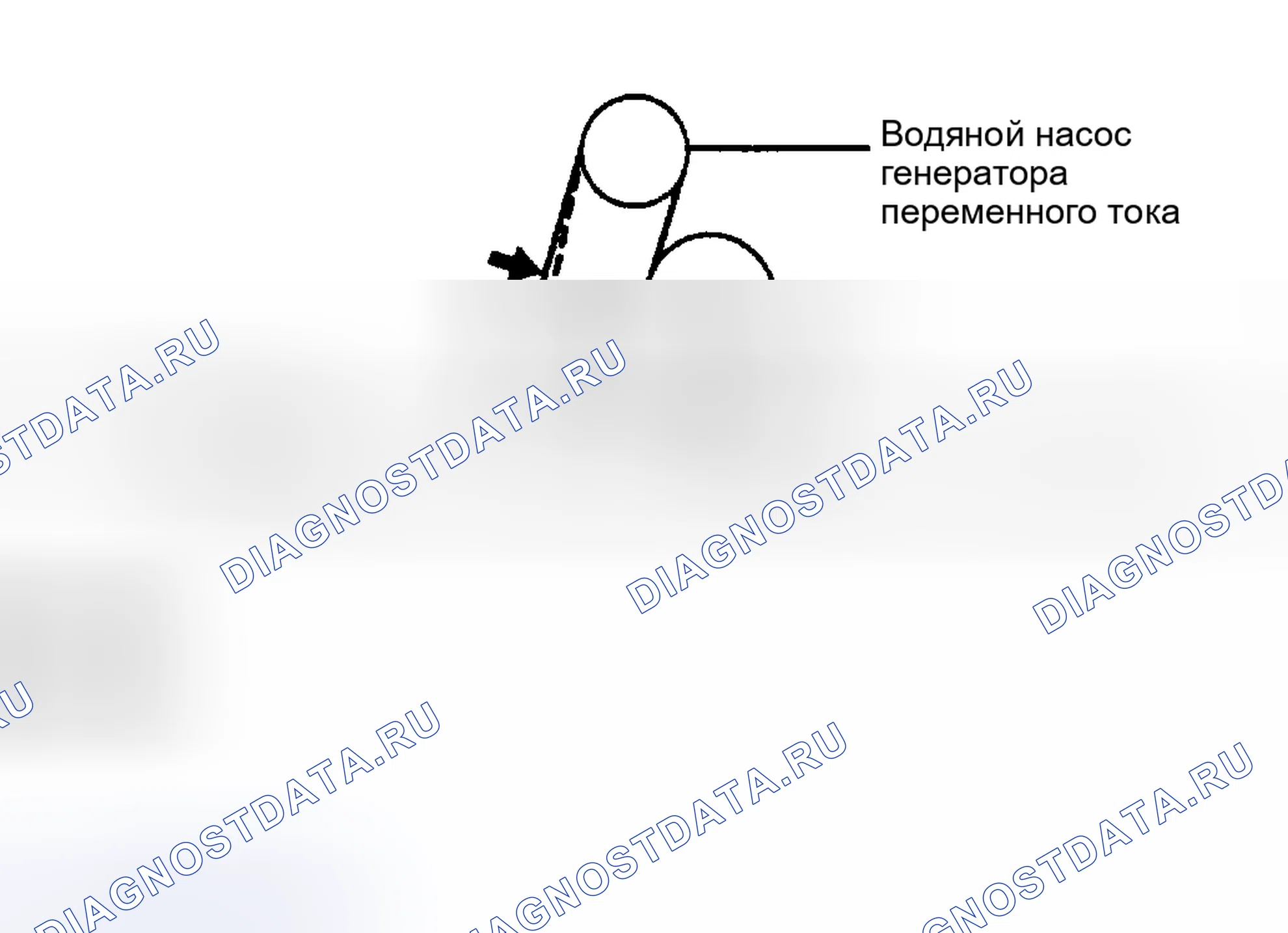Рис. 6: ПРОКЛАДКА ПРИВОДНОГО РЕМНЯ (ЭХО). Toyota Prius I рестайлинг