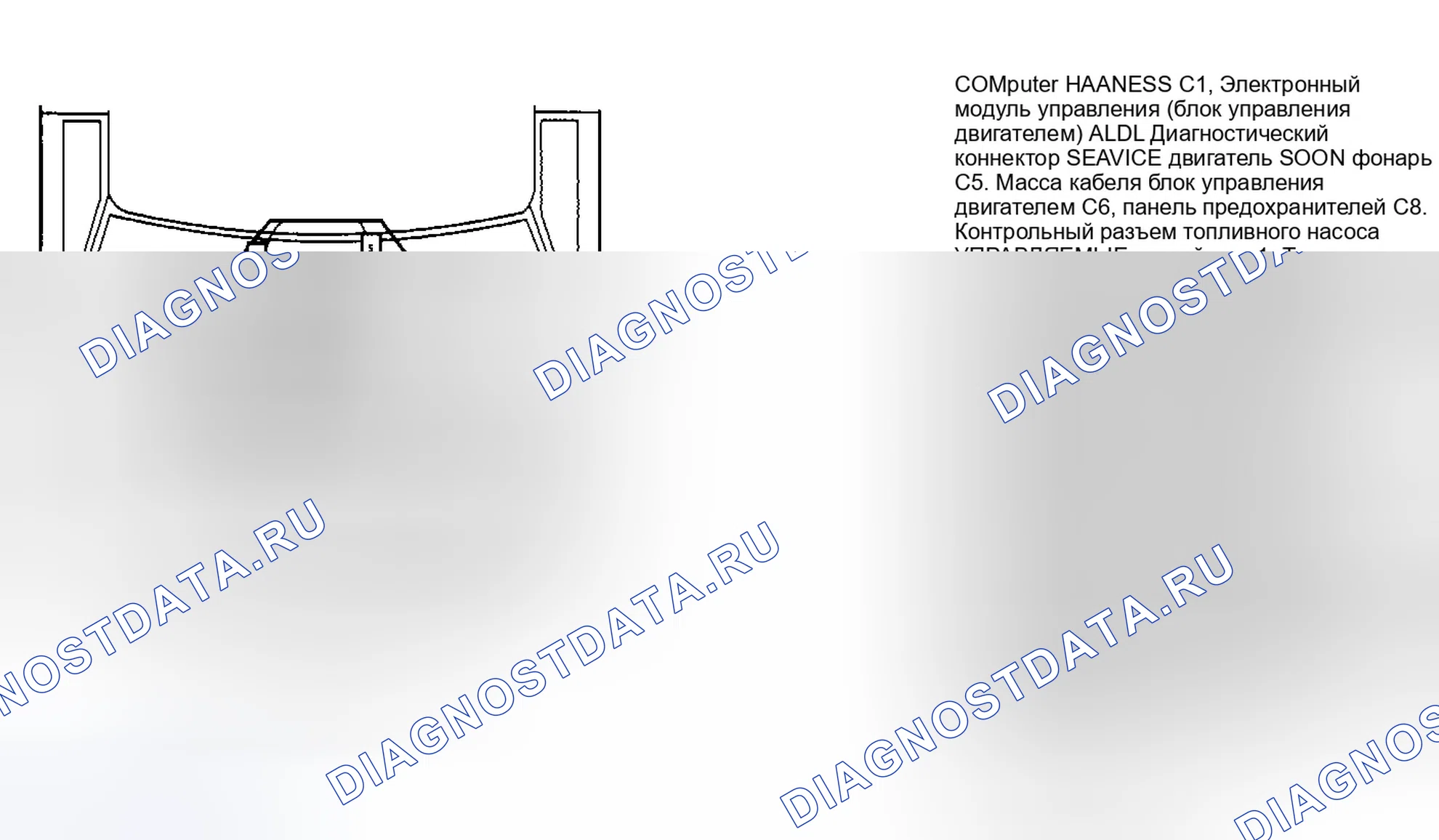 Рис. 101: РАСПОЛОЖЕНИЕ КОМПОНЕНТОВ. GMC Vandura G1500 