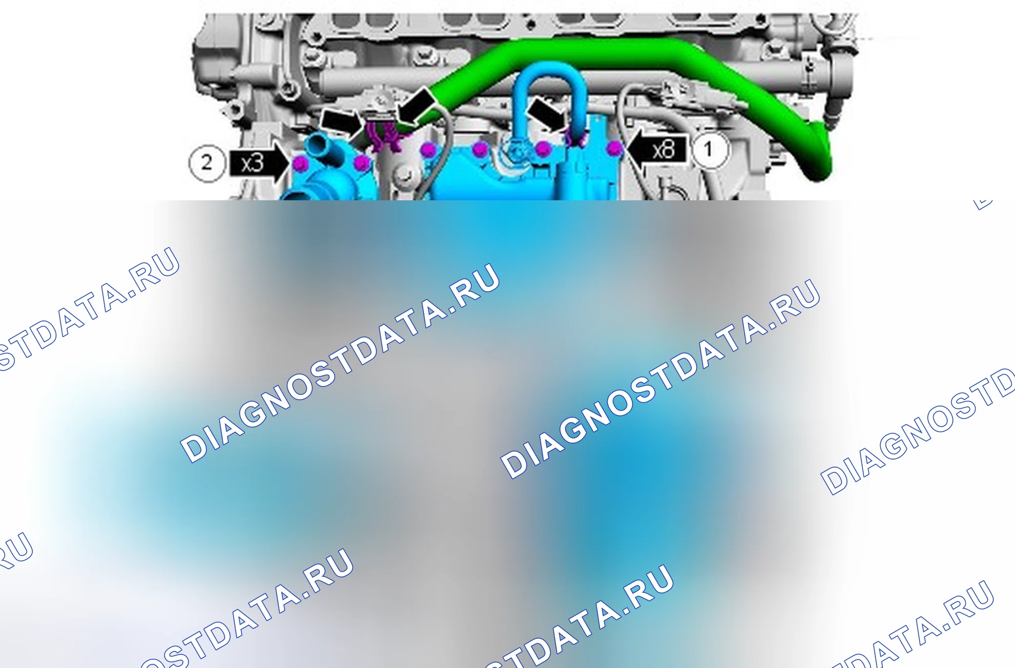 Как установить присоединяемые детали двигателя. Ford Mondeo IV рестайлинг