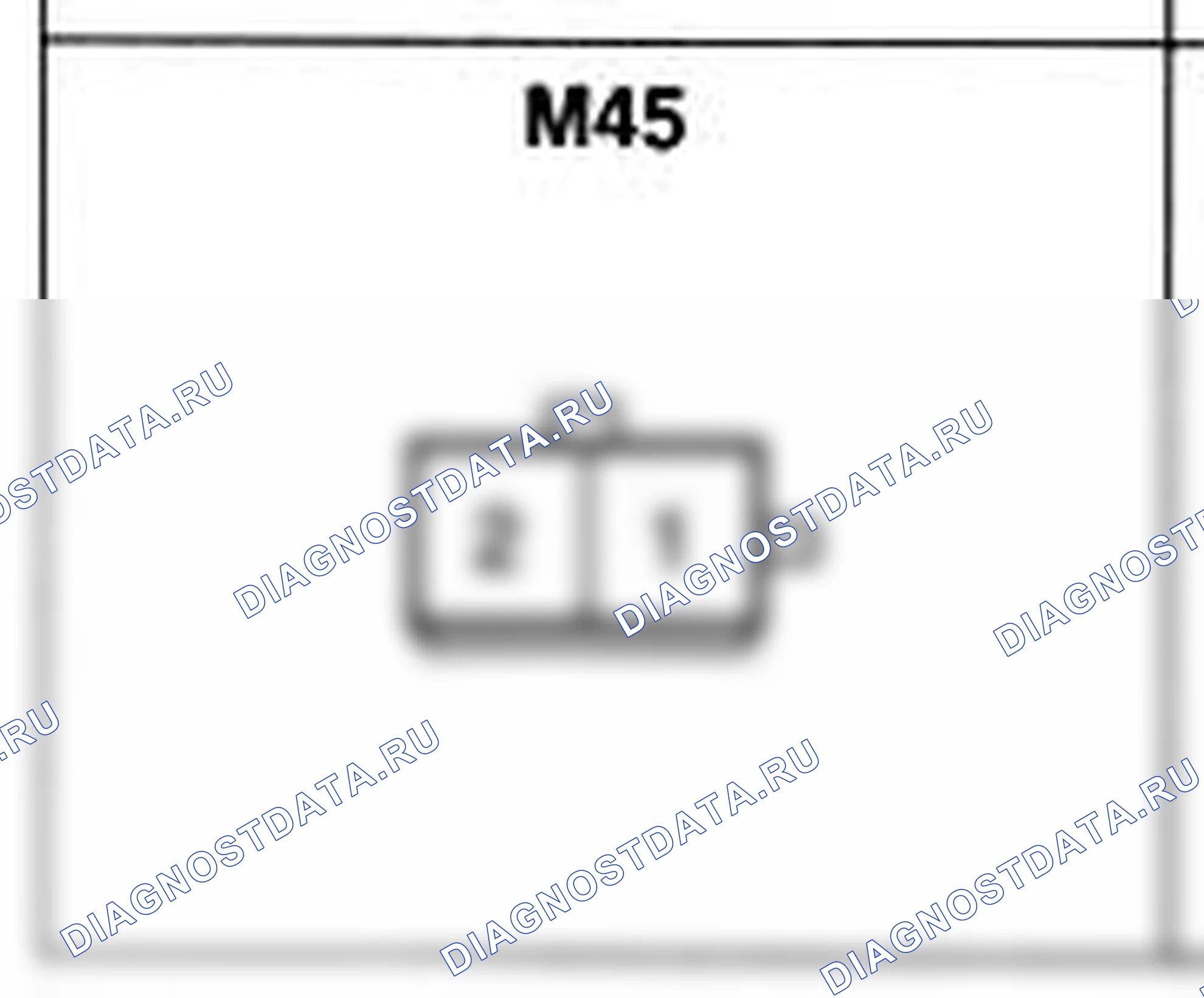 Распиновка разъёма M45 — основного жгута. Hyundai Atos MX
