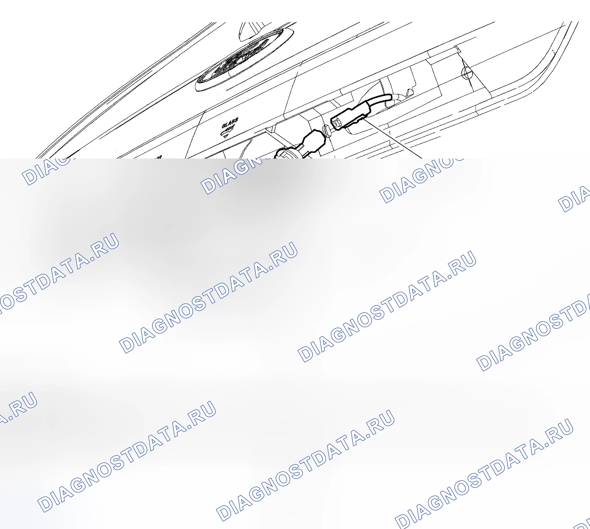 Рис. 45: Лампа номерного знака. Hyundai Matrix I
